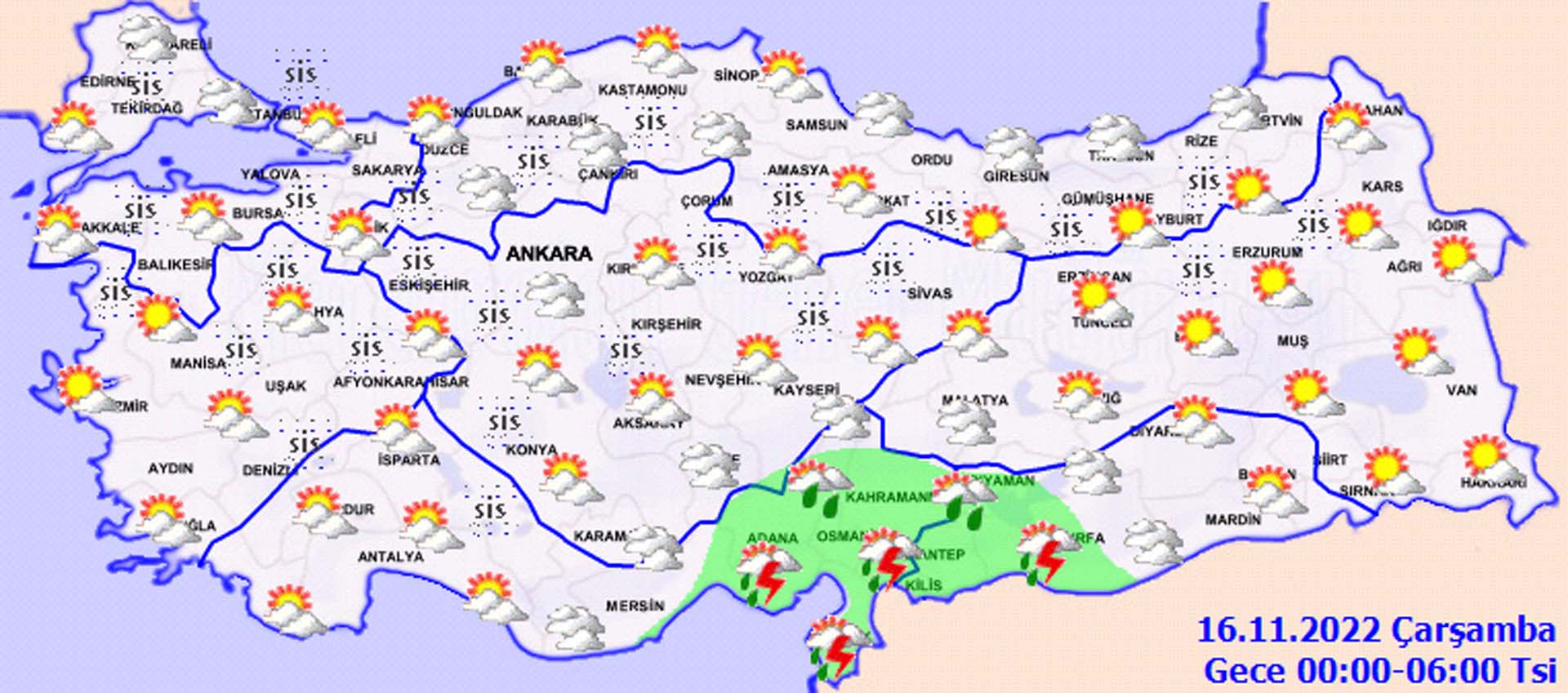 15 Kasım 2022 Salı hava durumu: O illerimizi sağanak yağış bekliyor!