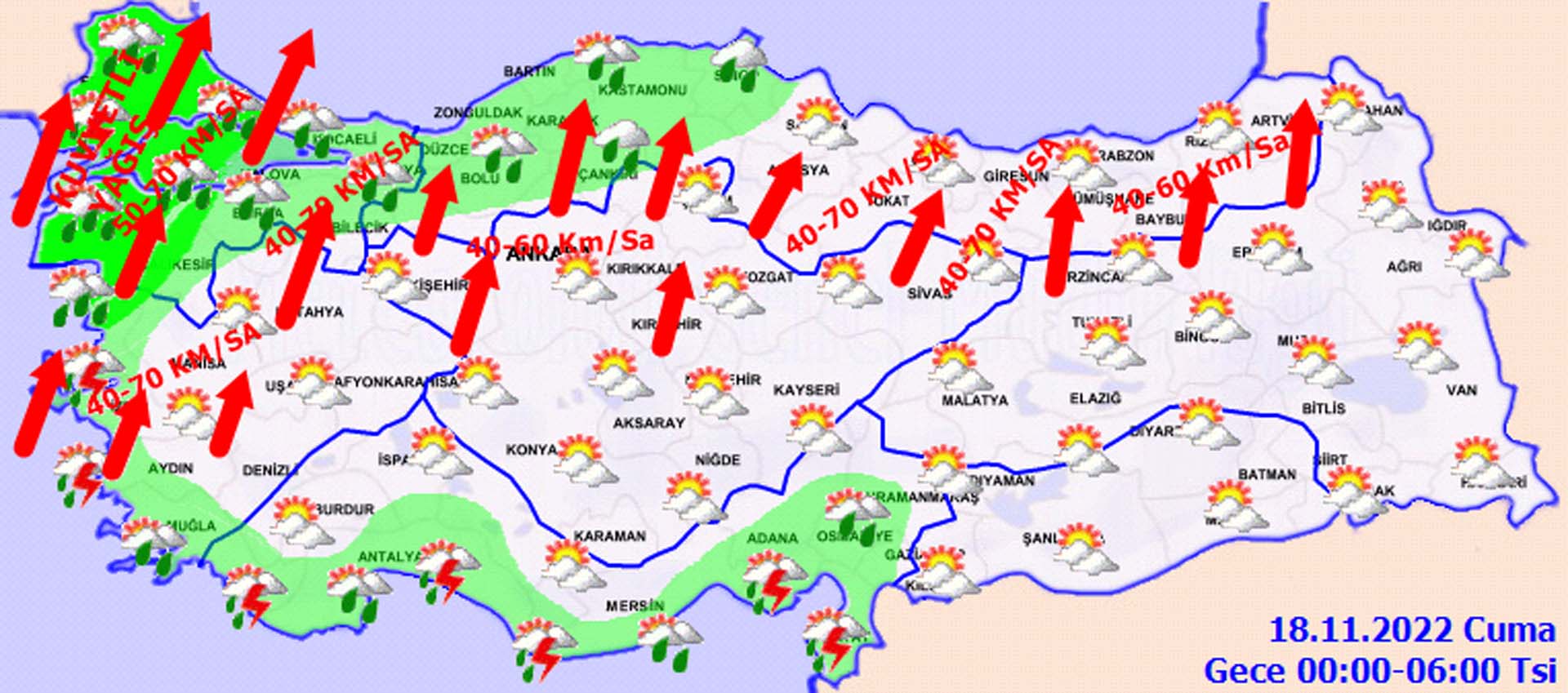 Meteoroloji saat vererek il il uyardı! Gök gürültülü sağanak ve kar yağışı etkili olacak! İşte il il hava durumu 