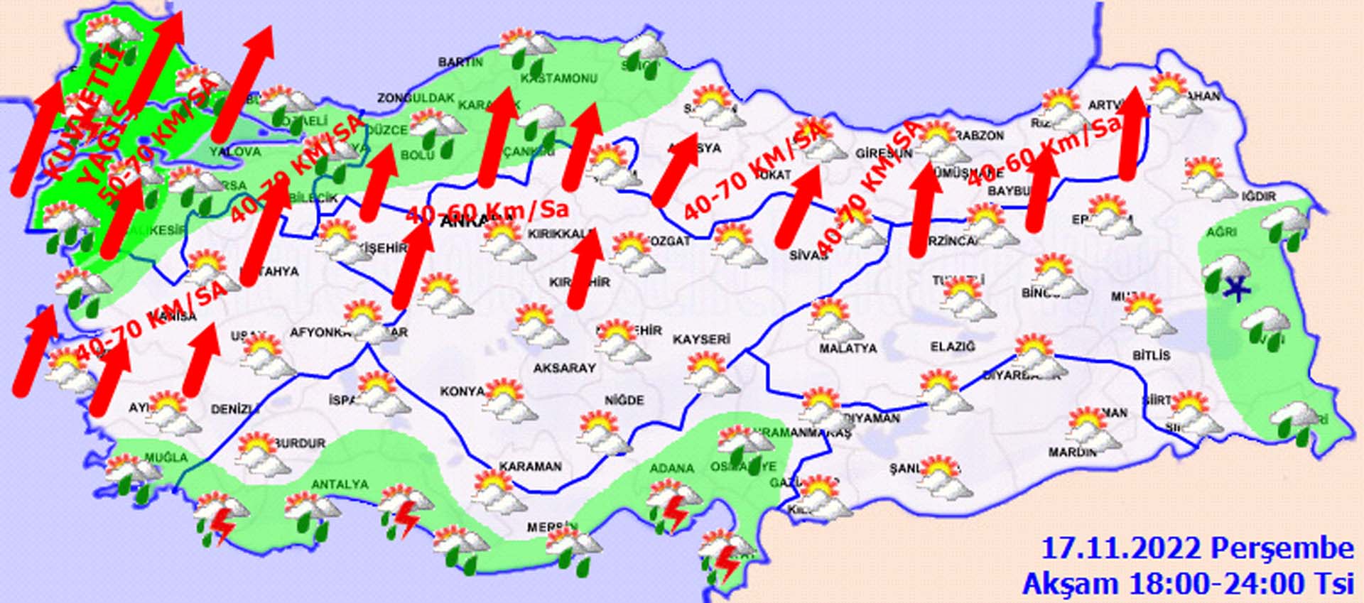 Meteoroloji saat vererek il il uyardı! Gök gürültülü sağanak ve kar yağışı etkili olacak! İşte il il hava durumu 