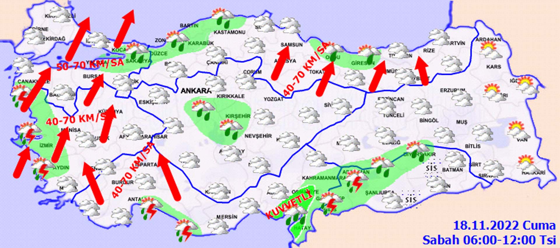 18 Kasım 2022 Cuma hava durumu | Şemsiyeleri hazırlayın, yağmurlu bir gün sizi bekliyor!