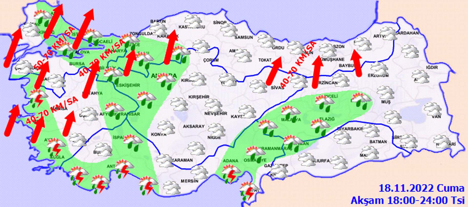 18 Kasım 2022 Cuma hava durumu | Şemsiyeleri hazırlayın, yağmurlu bir gün sizi bekliyor!