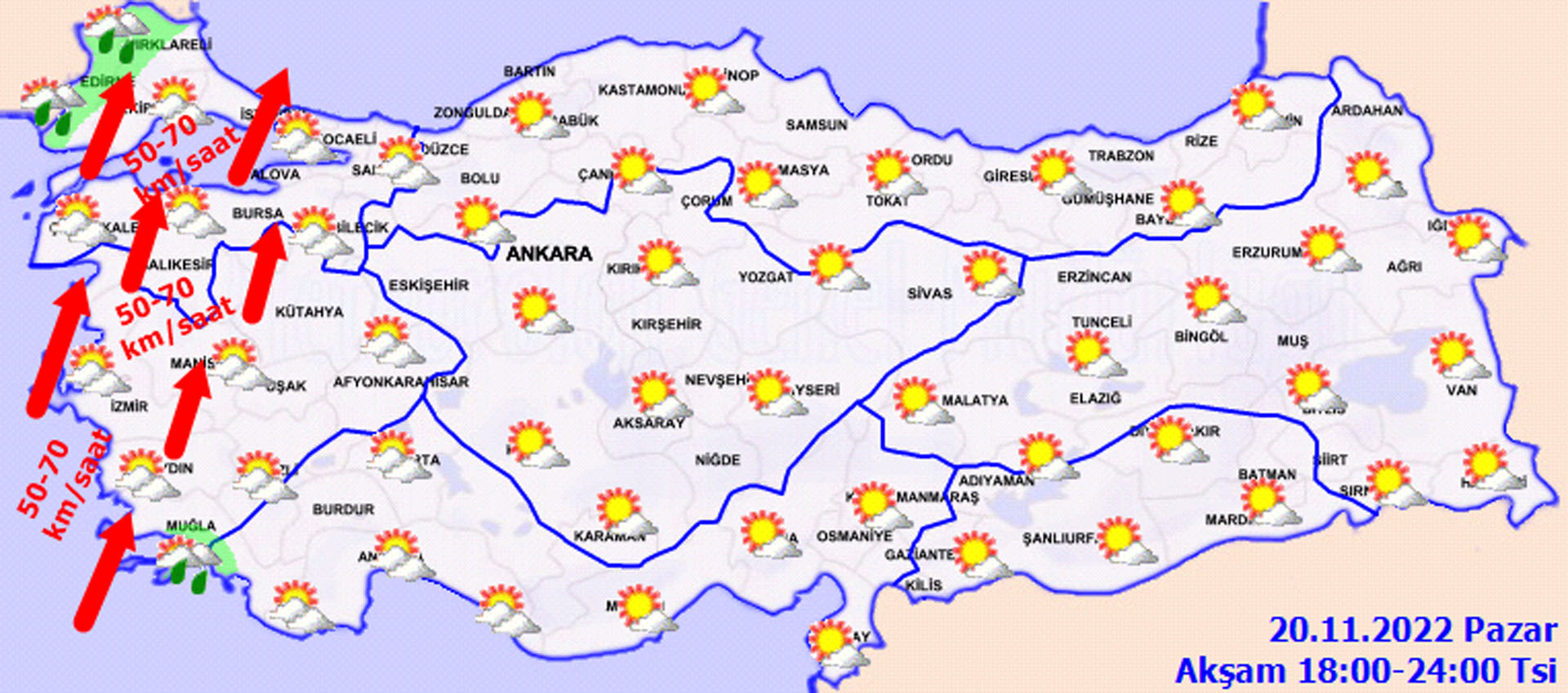Dışarı çıkarken dikkat! Meteoroloji'den kuvvetli rüzgar ve sağanak yağış uyarısı!