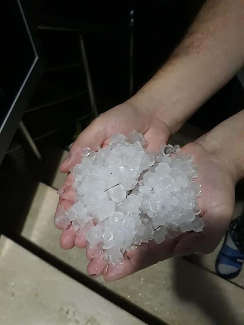 Meteoroloji uyarmıştı! Tekirdağ Çorlu'da dolu yağışı etkili oldu