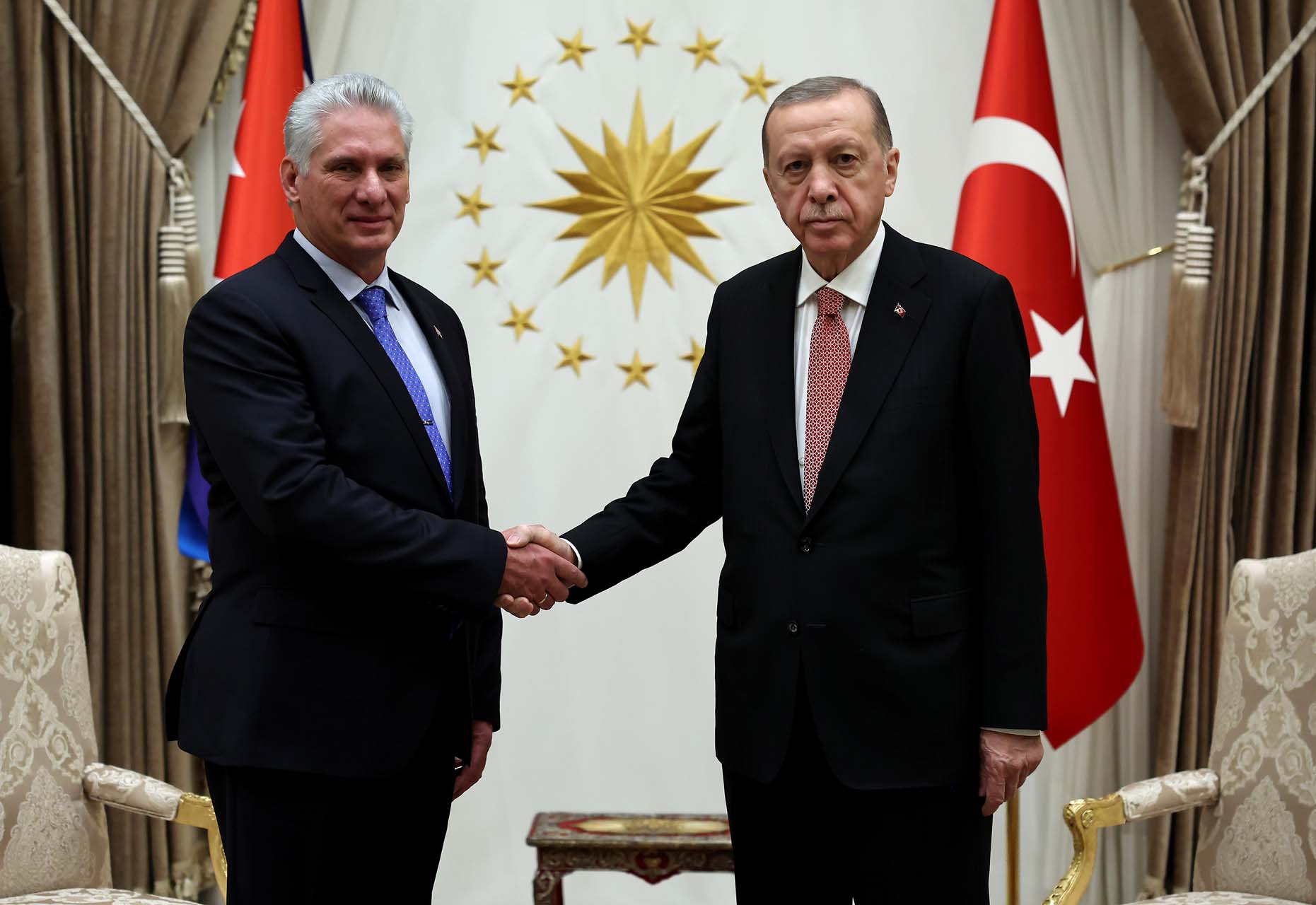 Cumhurbaşkanı Erdoğan, Kübalı mevkidaşı Canel Bermudez ile görüştü! Ticaret hacmi hedefi belirlendi