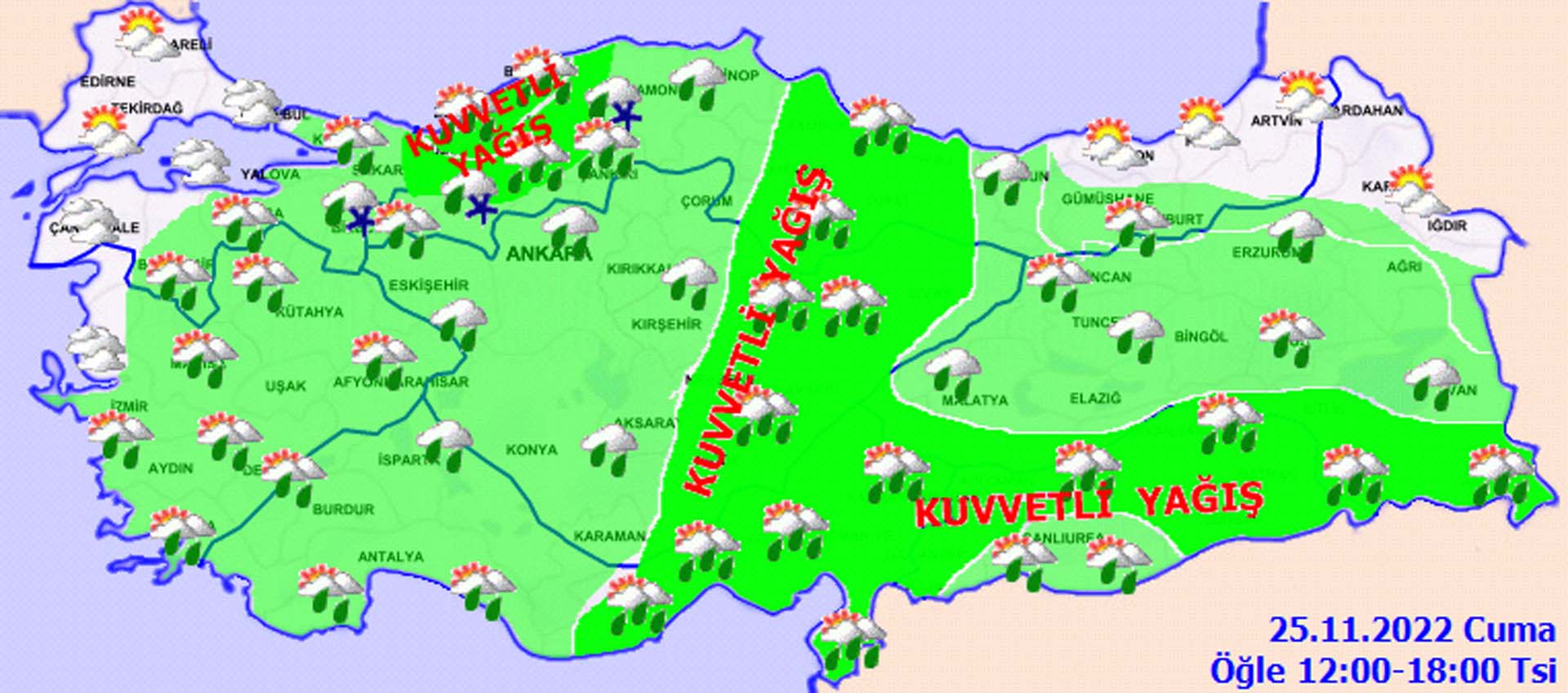 Meteoroloji duyurdu: Yağmur, sağanak ve karla karışık yağmur ve kar etkili olacak! İşte il il hava durumu