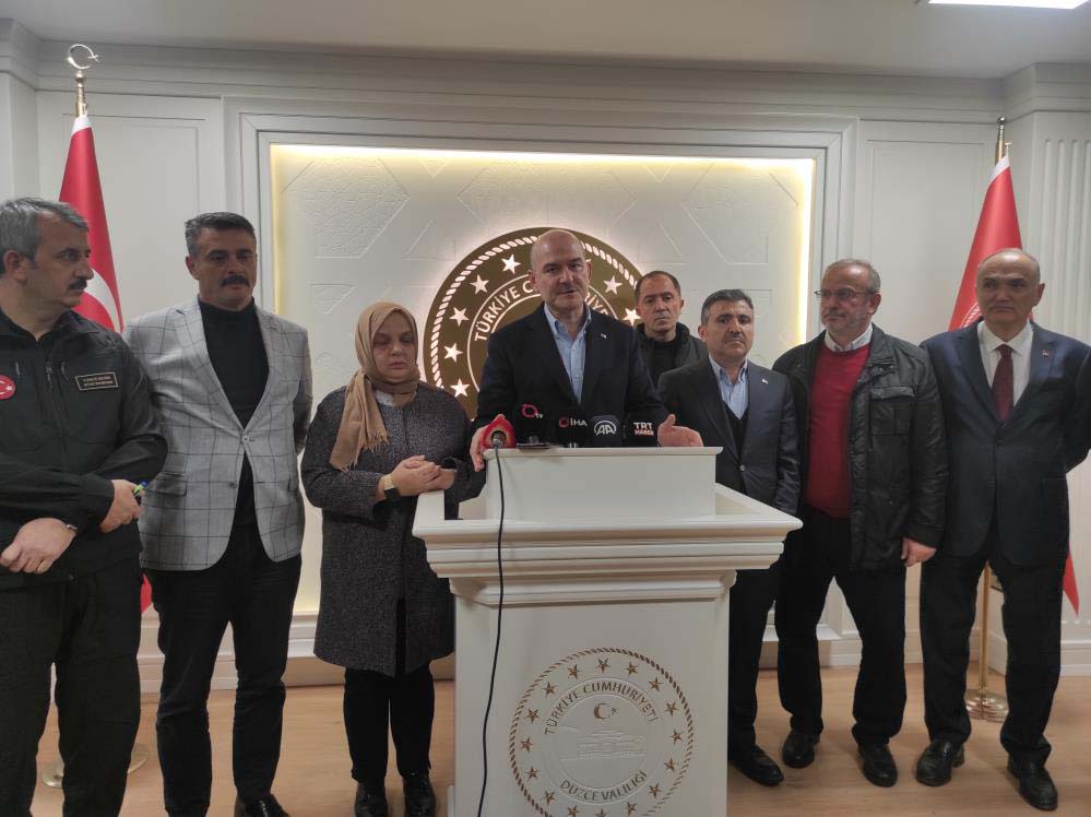 Süleyman Soylu Düzce'de konuştu! O paylaşımları yapanlara adli işlem başlatılacak!