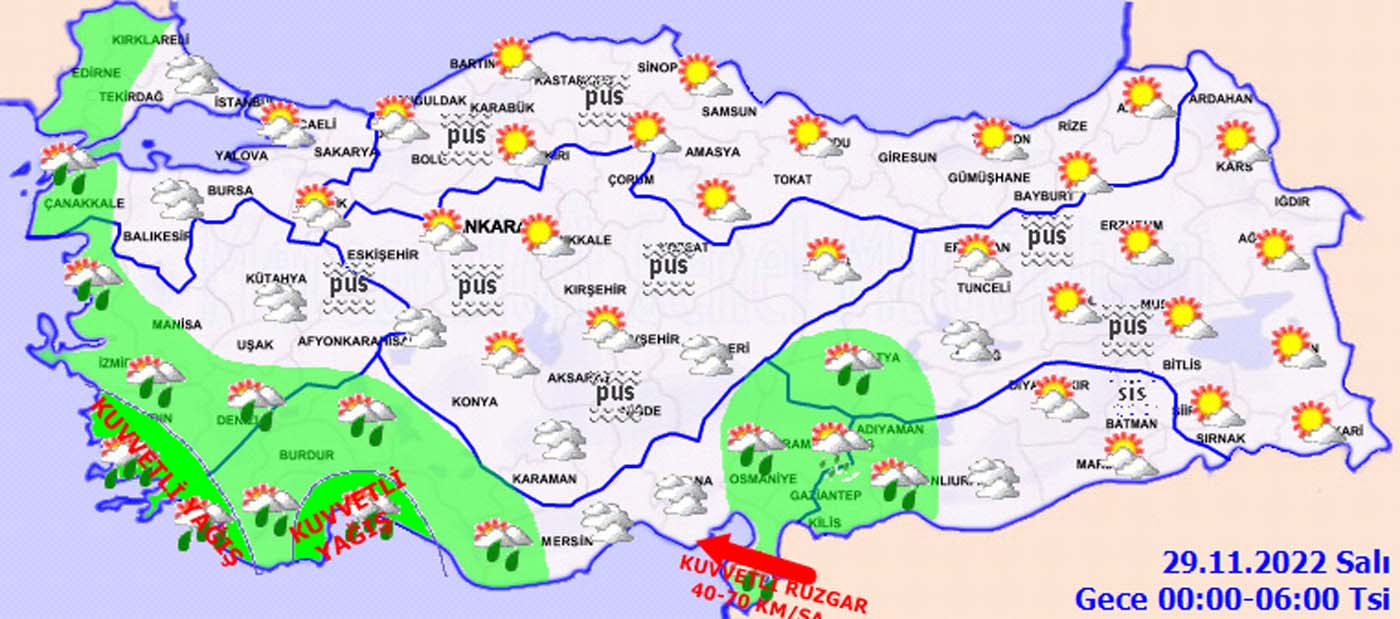 28 Kasım 2022 Pazartesi hava durumu: O illerde yaşayanlar dikkat, donacaksınız! Sıcaklıklar 10 derecenin altına düşüyor, ülke genelinde yağış bekleniyor!