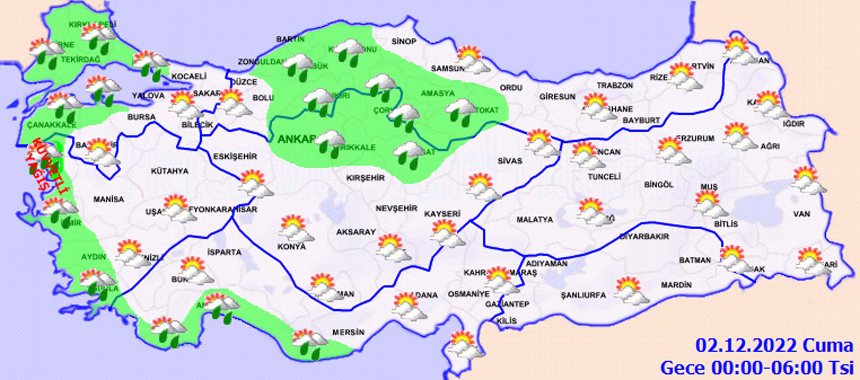 1 Aralık 2022 Perşembe hava durumu: Meteorolojiden sağanak yağış uyarısı! O bölgede yaşayanlar dışarı şemsiyesiz çıkmasın!