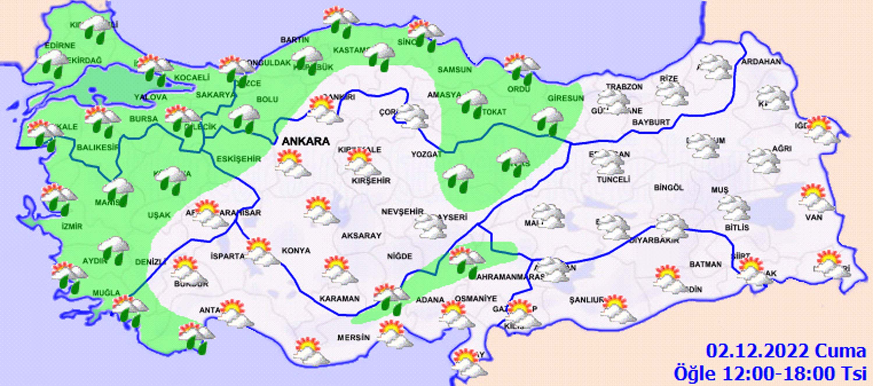 2 Aralık 2022 Cuma hava durumu: Meteorolojiden kar yağışı uyarısı! O bölgelerde yaşayanlar bugün donacak! 