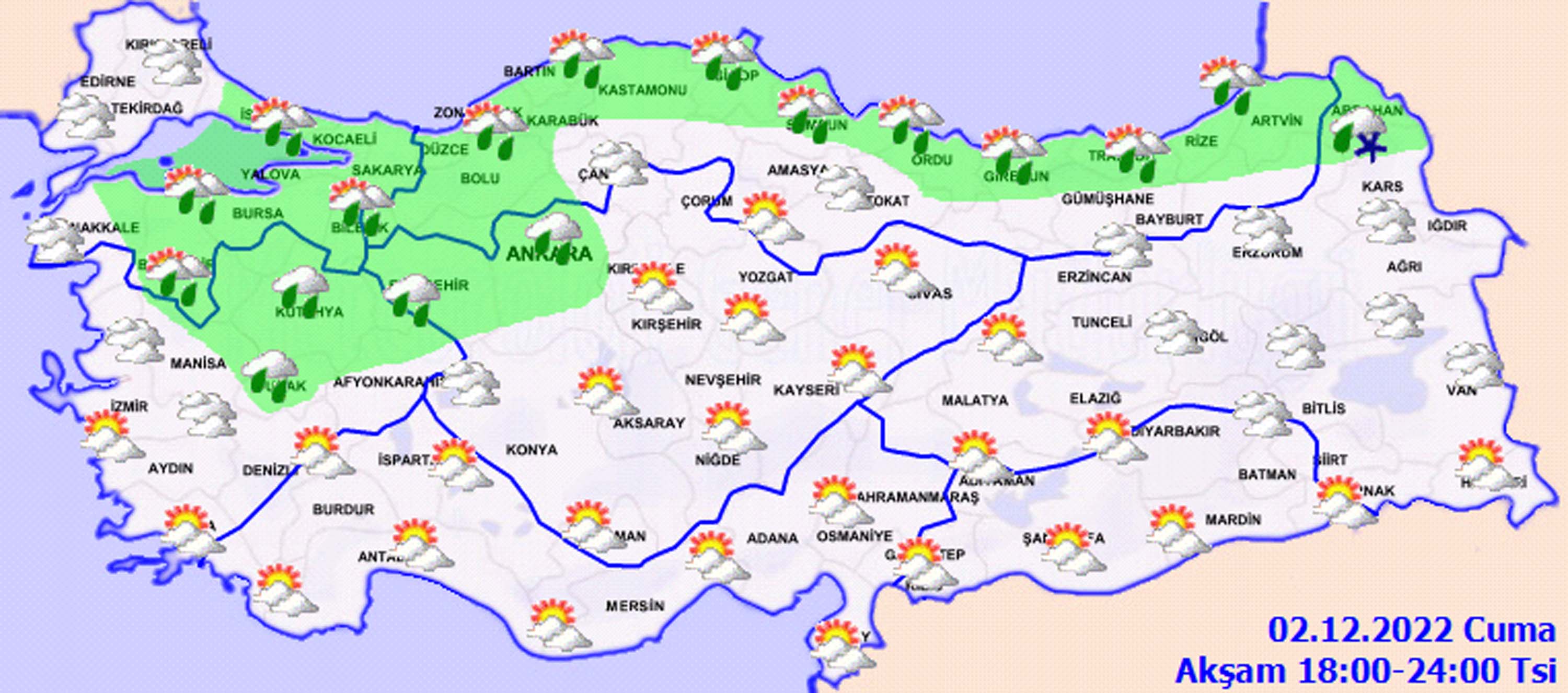 2 Aralık 2022 Cuma hava durumu: Meteorolojiden kar yağışı uyarısı! O bölgelerde yaşayanlar bugün donacak! 
