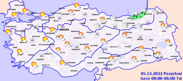 4 Aralık 2022 Pazar günlük hava durumu: Sağanak ve karla karışık yağmura hazır olun!