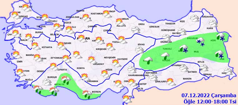 7 Aralık 2022 Çarşamba hava durumu: Sağanak yağışlar geliyor, şemsiyesiz dışarı çıkmayın