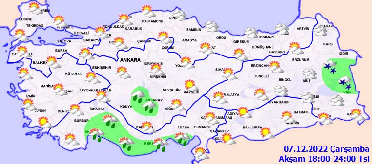 7 Aralık 2022 Çarşamba hava durumu: Sağanak yağışlar geliyor, şemsiyesiz dışarı çıkmayın