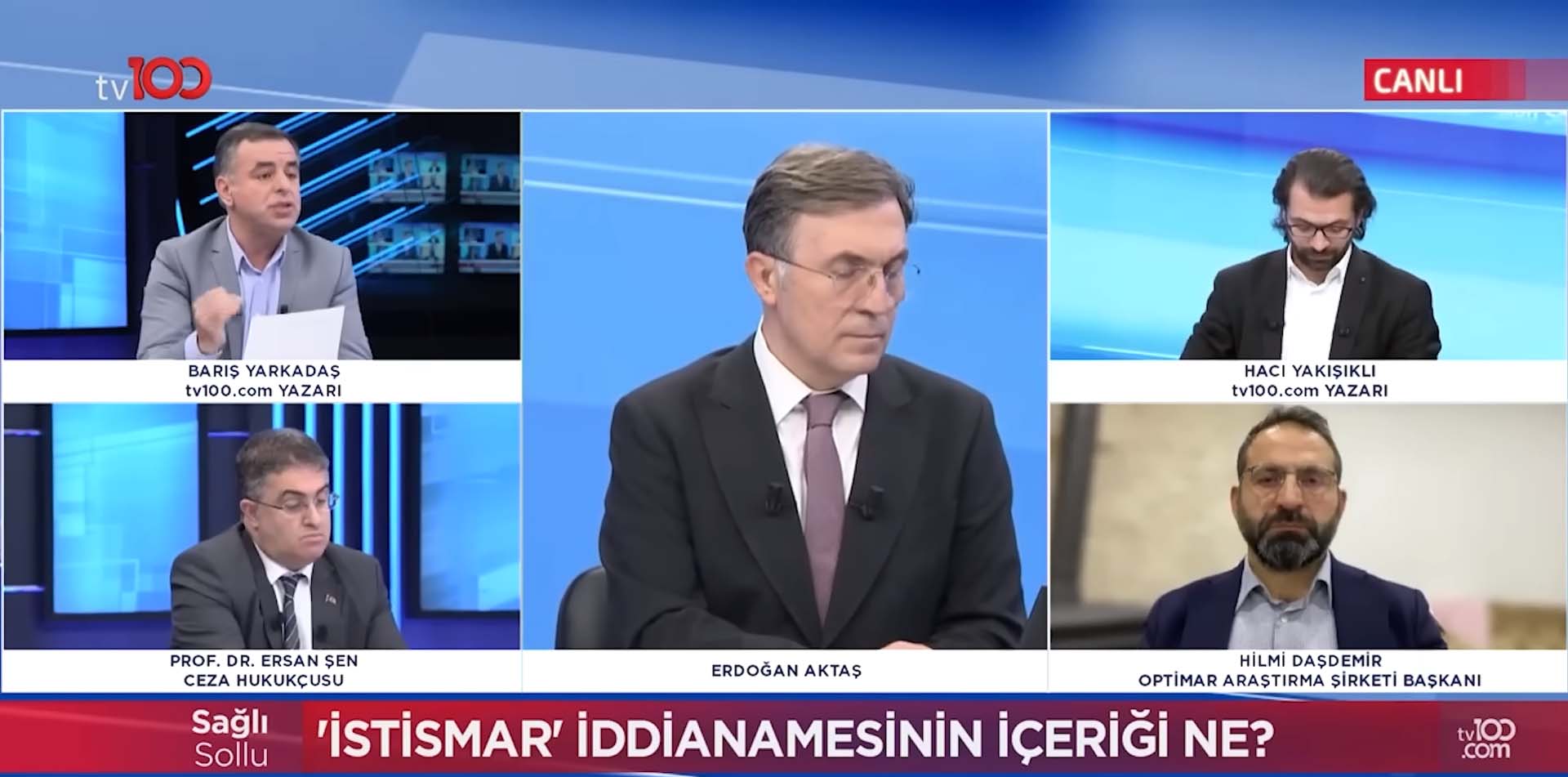 tv100 canlı yayınında ortalık karıştı! Barış Yarkadaş ve Hacı Yakışıklı birbirine girdi! 