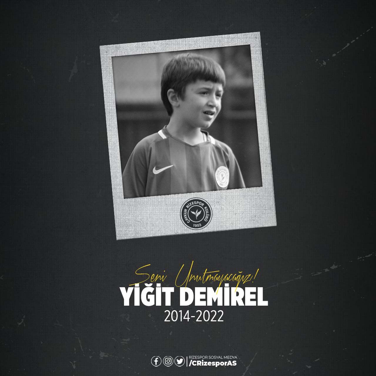 Üzerine kale direği devrilmişti! Rizespor'un acı günü: 8 yaşındaki Yiğit Demirel yaşam mücadelesini kaybetti! 