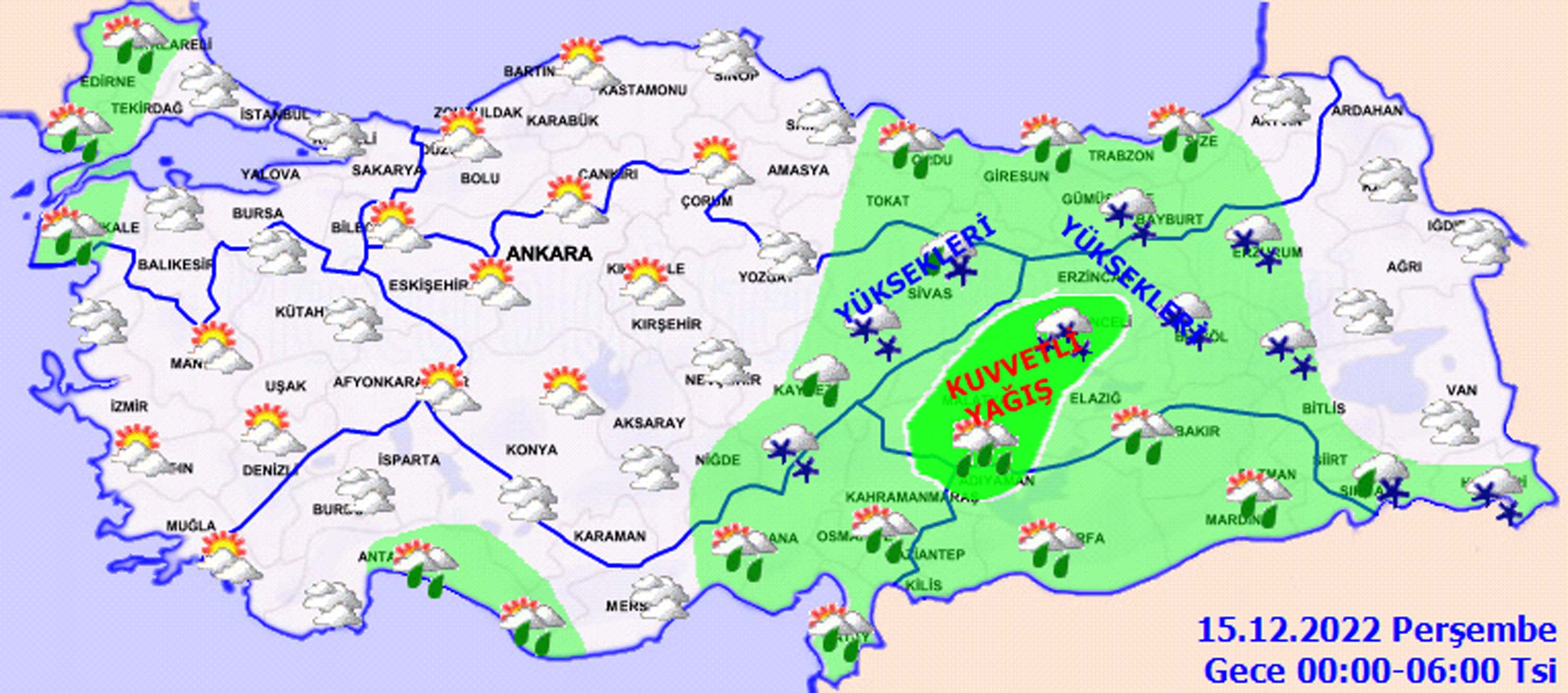 14 Aralık 2022 Çarşamba hava durumu: Sıcaklıklar düştü, kış hissedildi! MGM uyardı! O bölgelerde kar yağışı bekleniyor!