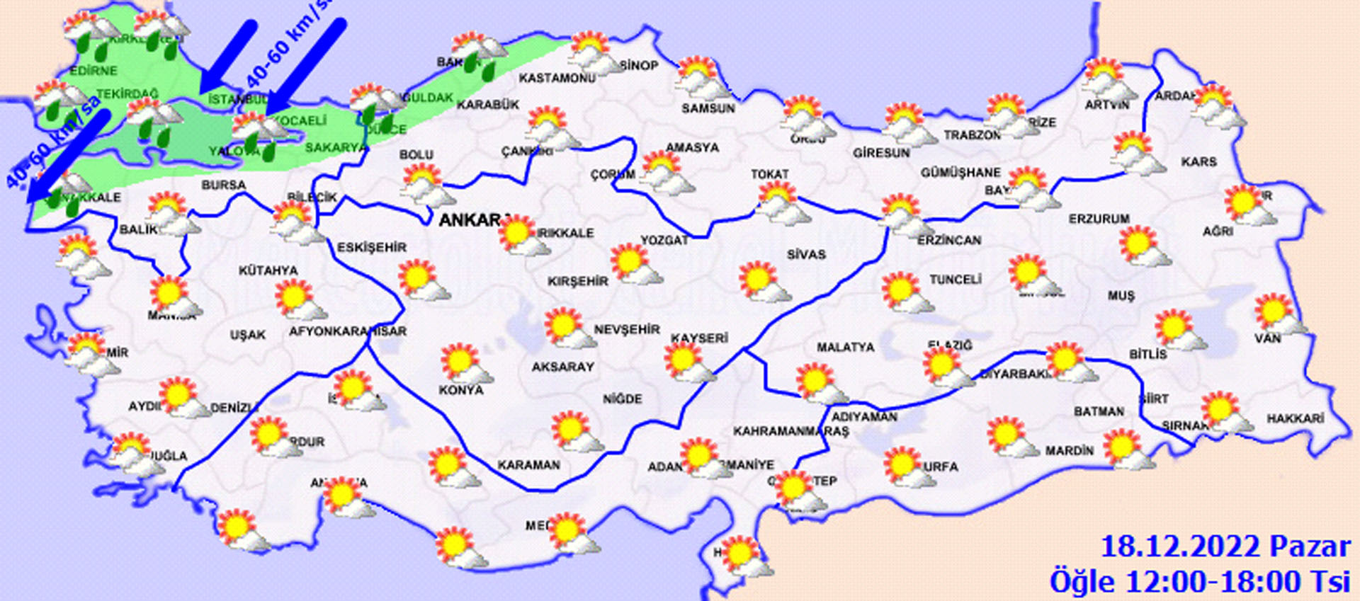 Meteoroloji'den kritik uyarı: Kuvvetli yağış ve rüzgara dikkat!