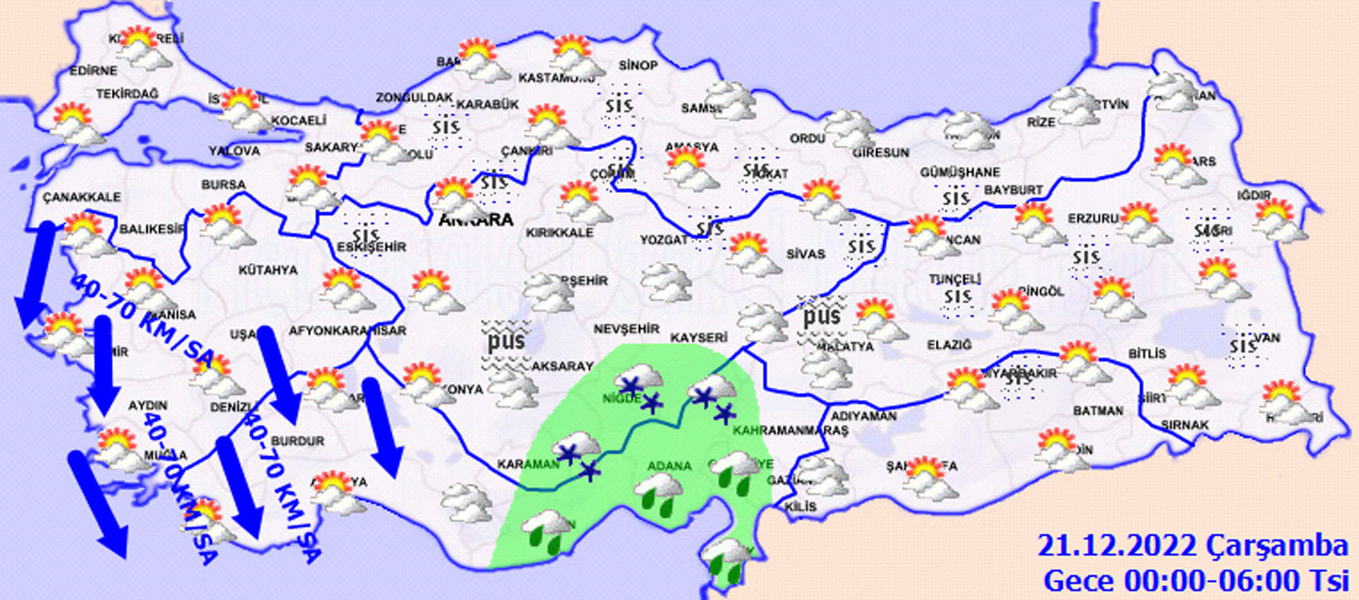 20 Aralık 2022 Salı günü hava durumu nasıl olacak? Meteoroloji açıkladı!