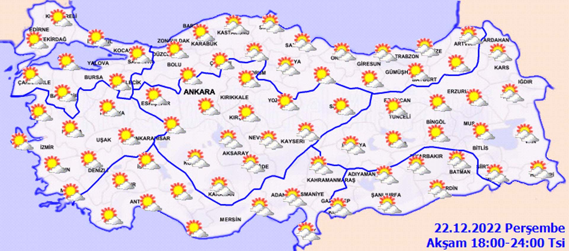 Meteoroloji o illerde yaşayanları uyardı! Sabah ve gece saatlerine dikkat edin! İşte il il hava durumu