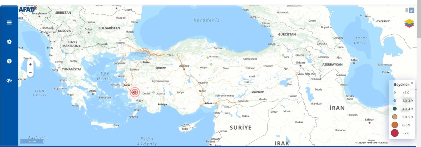 AFAD duyurdu! Aydın'da 3.0 büyüklüğünde deprem meydana geldi!