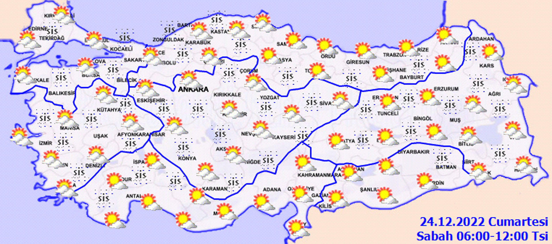 24 Aralık 2022 Cumartesi günü hava durumu nasıl olacak? Meteoroloji'den dikkat çeken açıklama!