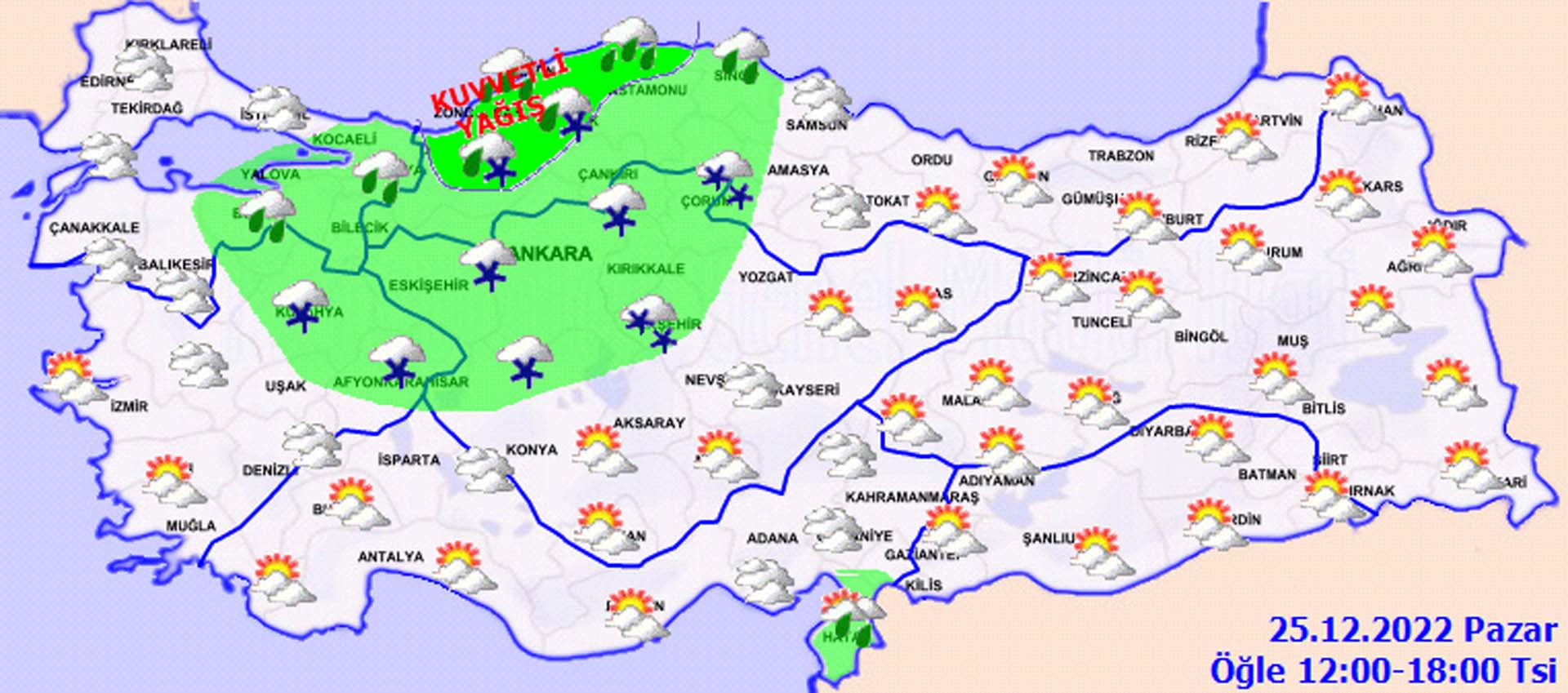 Pazar günü için plan yapanlara kötü haber! Kar yağışı ve yağmur o illeri fena vuracak! İşte il il hava durumu 