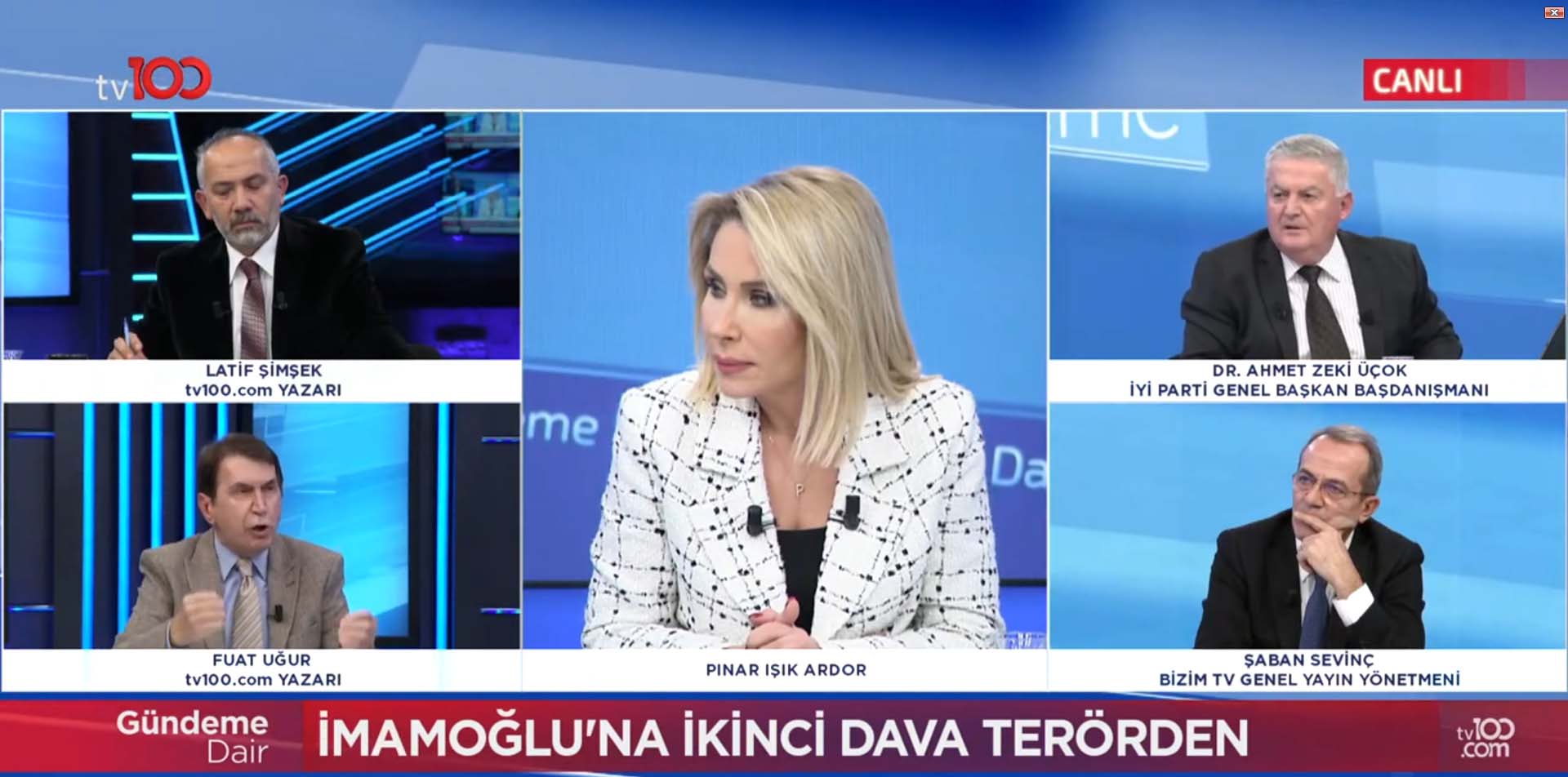 tv100 canlı yayınında ortalık karıştı! Ahmet Zeki Üçok ve Fuat Uğur birbirine girdi, moderatör ne yapacağını şaşırdı!