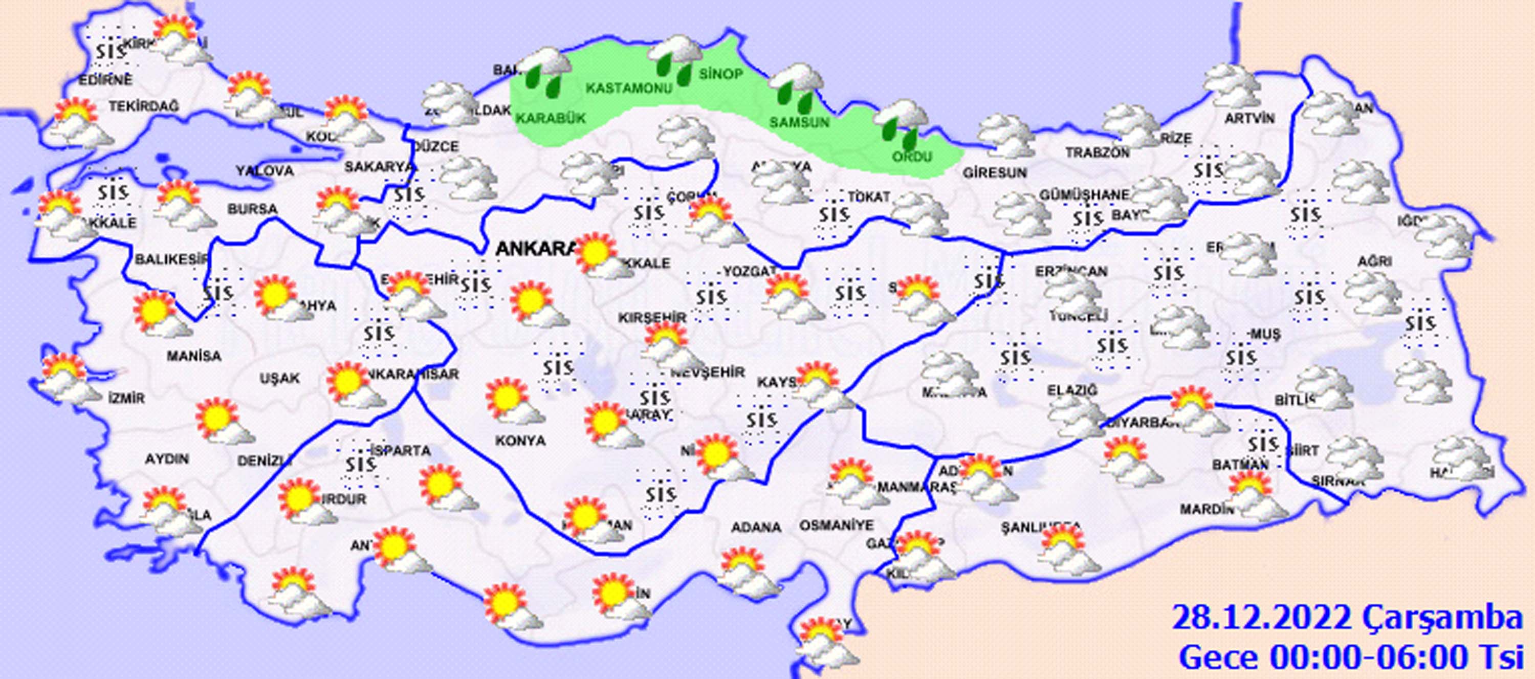 27 Aralık 2022 Salı hava durumu: Şemsiyeleri hazırlayın, sağanak yağış geliyor! İşte il il hava durumu detayları...