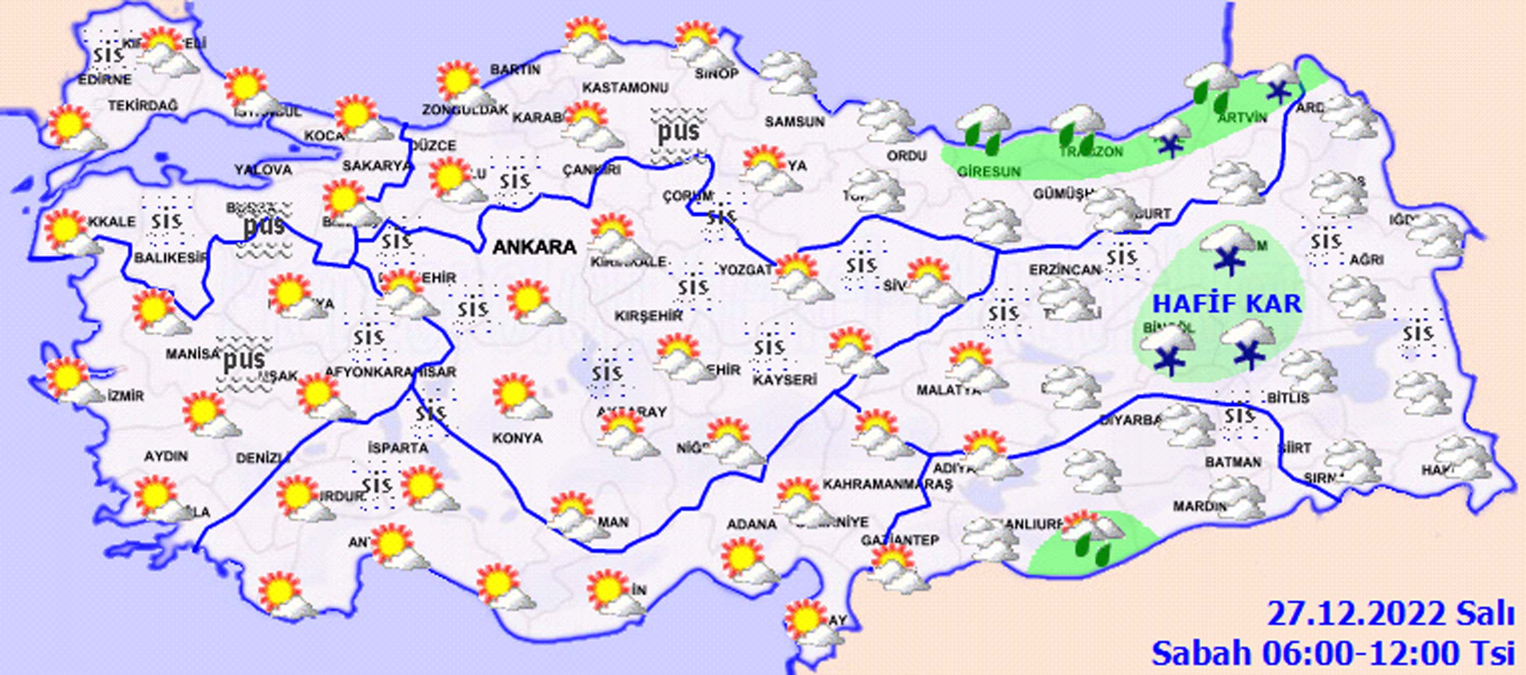 27 Aralık 2022 Salı hava durumu: Şemsiyeleri hazırlayın, sağanak yağış geliyor! İşte il il hava durumu detayları...