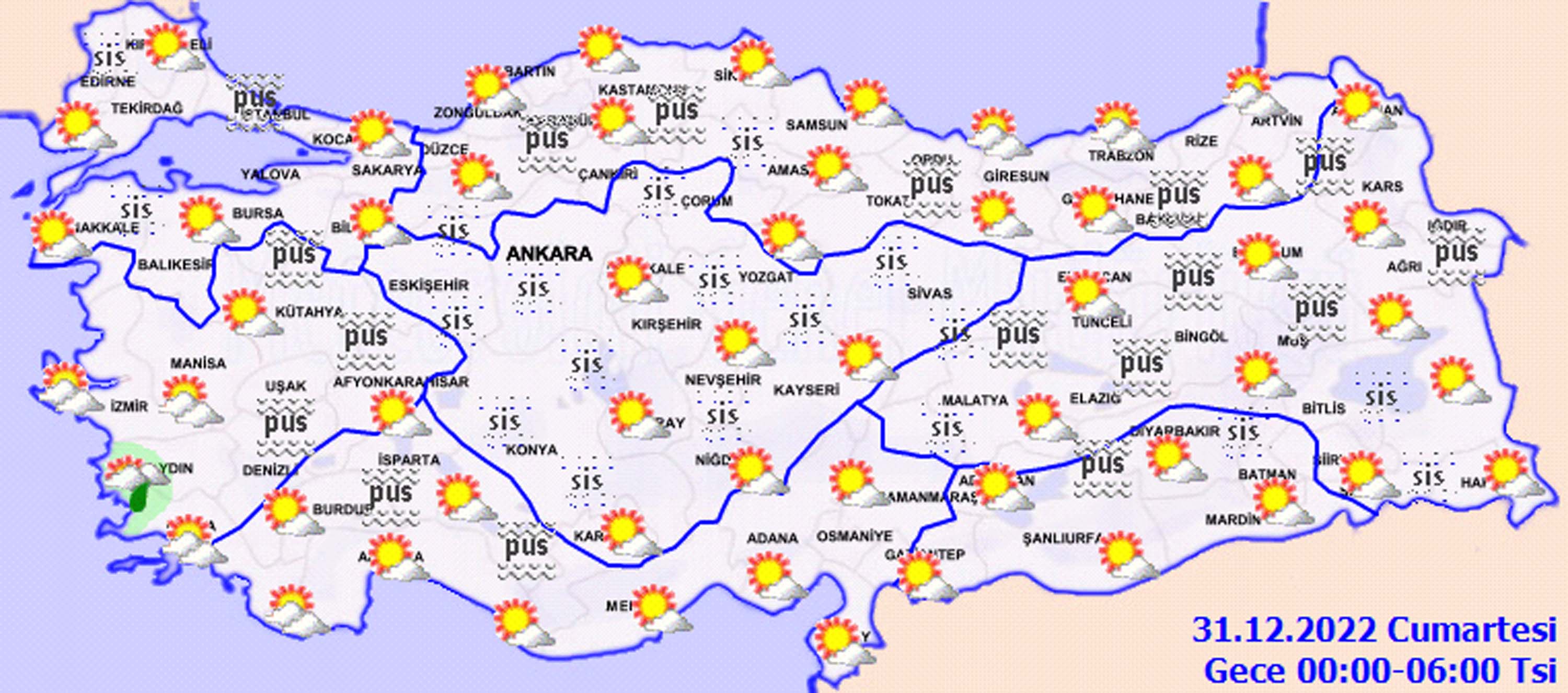 30 Aralık 2022 Cuma hava durumu: Dikkat! Bugün pus ve sisten göz gözü görmeyecek, o illerde şiddetli yağış beklenecek!