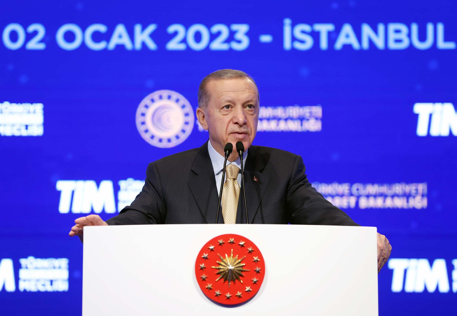 Cumhurbaşkanı Erdoğan, 2022 yılının dış ticaret rakamlarını açıkladı! Cumhuriyet rekoru kırıldı!