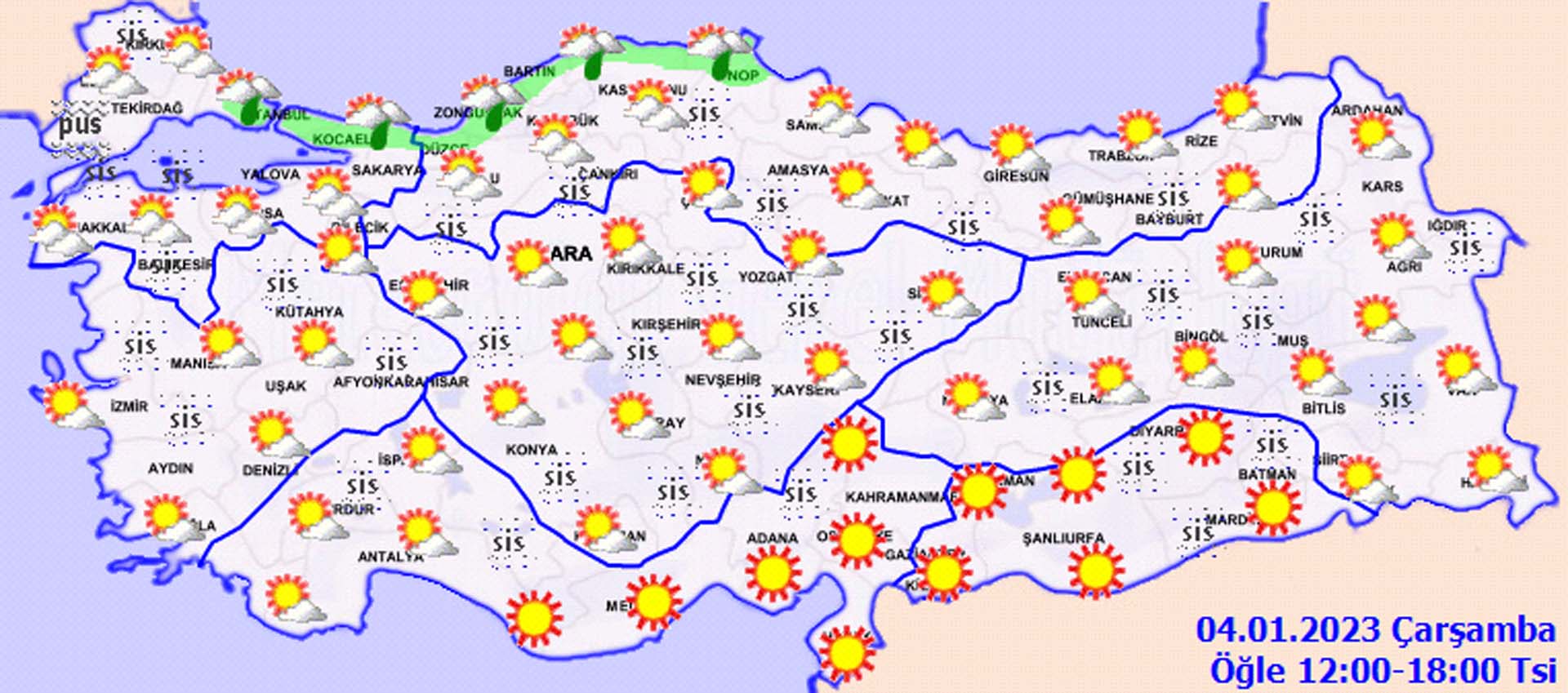O illerde yaşayanlar dikkat: Meteoroloji'den sağanak yağış, pus ve sis uyarısı! İşte il il hava durumu... 