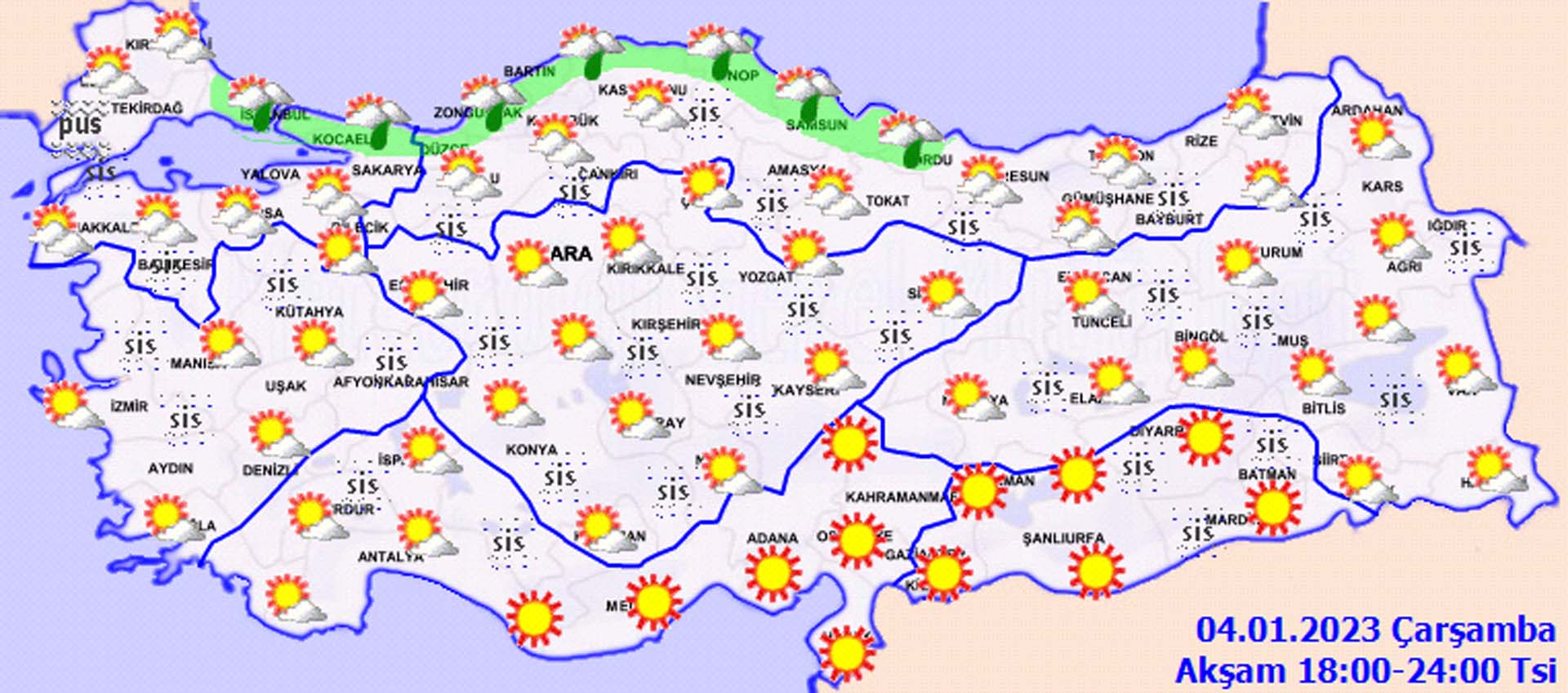 O illerde yaşayanlar dikkat: Meteoroloji'den sağanak yağış, pus ve sis uyarısı! İşte il il hava durumu... 