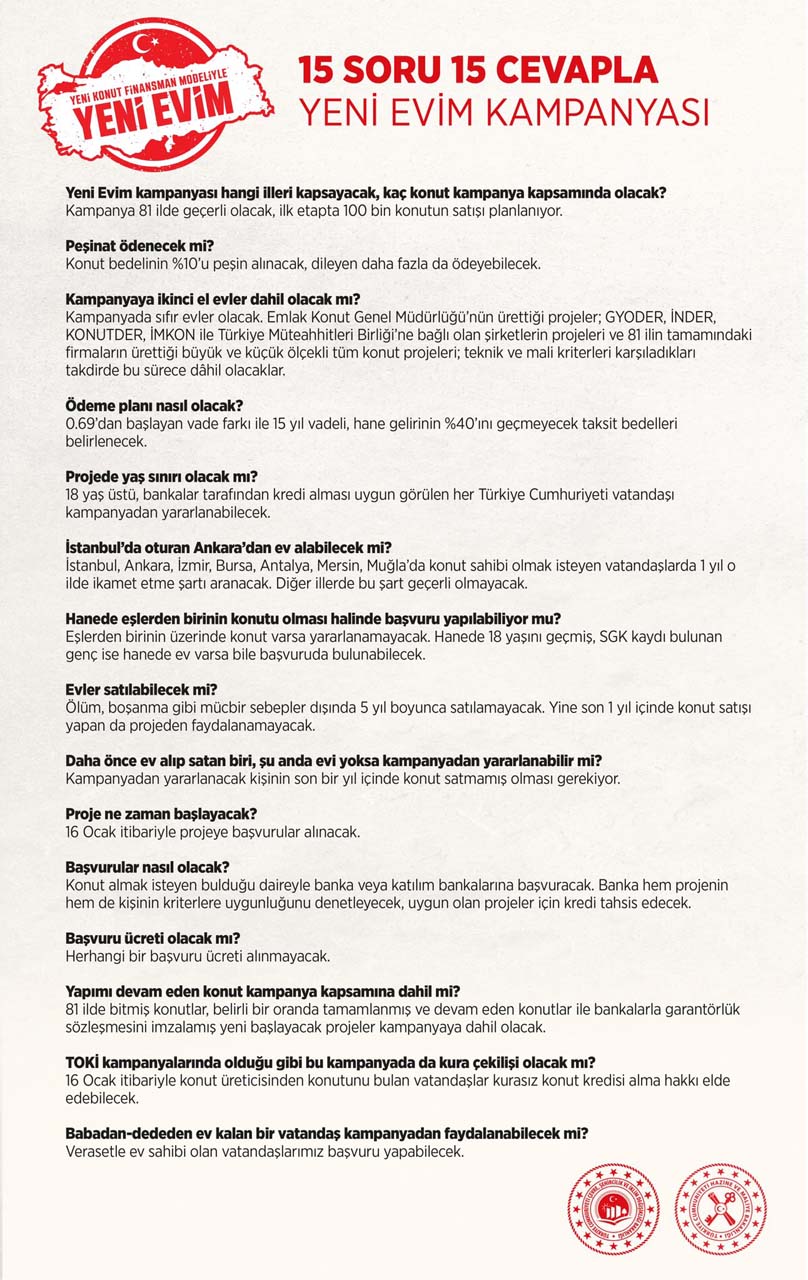 Bakan Kurum paylaştı: Yeni Evim Kampanyası'nın detayları belli oldu! İşte 15 soru ve cevapları... 