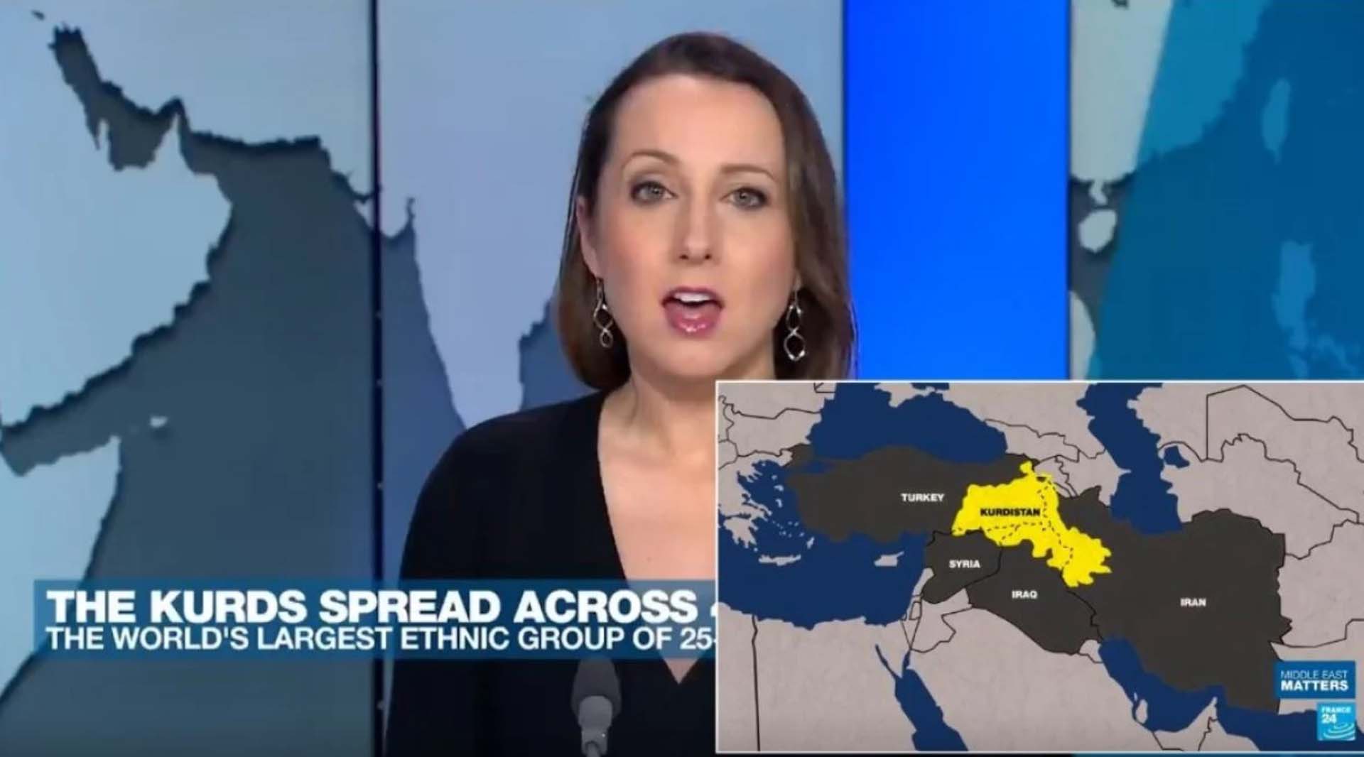 Fransız kanalında skandal! Türkiye haritasında Güney Doğu'yu Kürdistan olarak gösterdiler