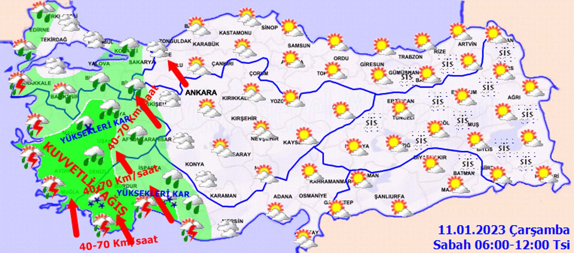 O illerde yaşayanlar sırılsıklam olacak! Meteoroloji'den kuvvetli ve yer yer şiddetli yağış uyarısı! İşte il il hava durumu