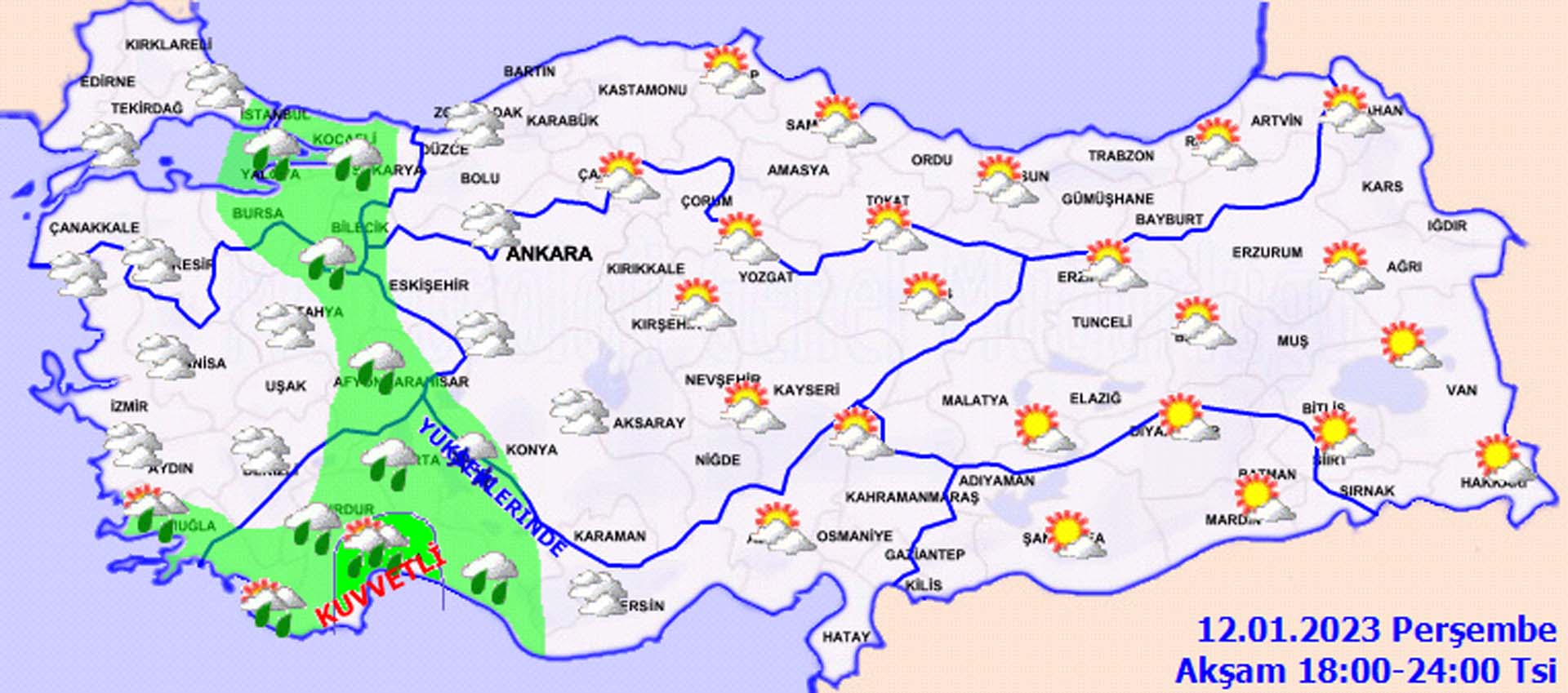 Meteoroloji üç bölgeyi uyardı: Karla karışık yağmur, kar yağışı ve sağanak yağış geliyor! İşte il il hava durumu