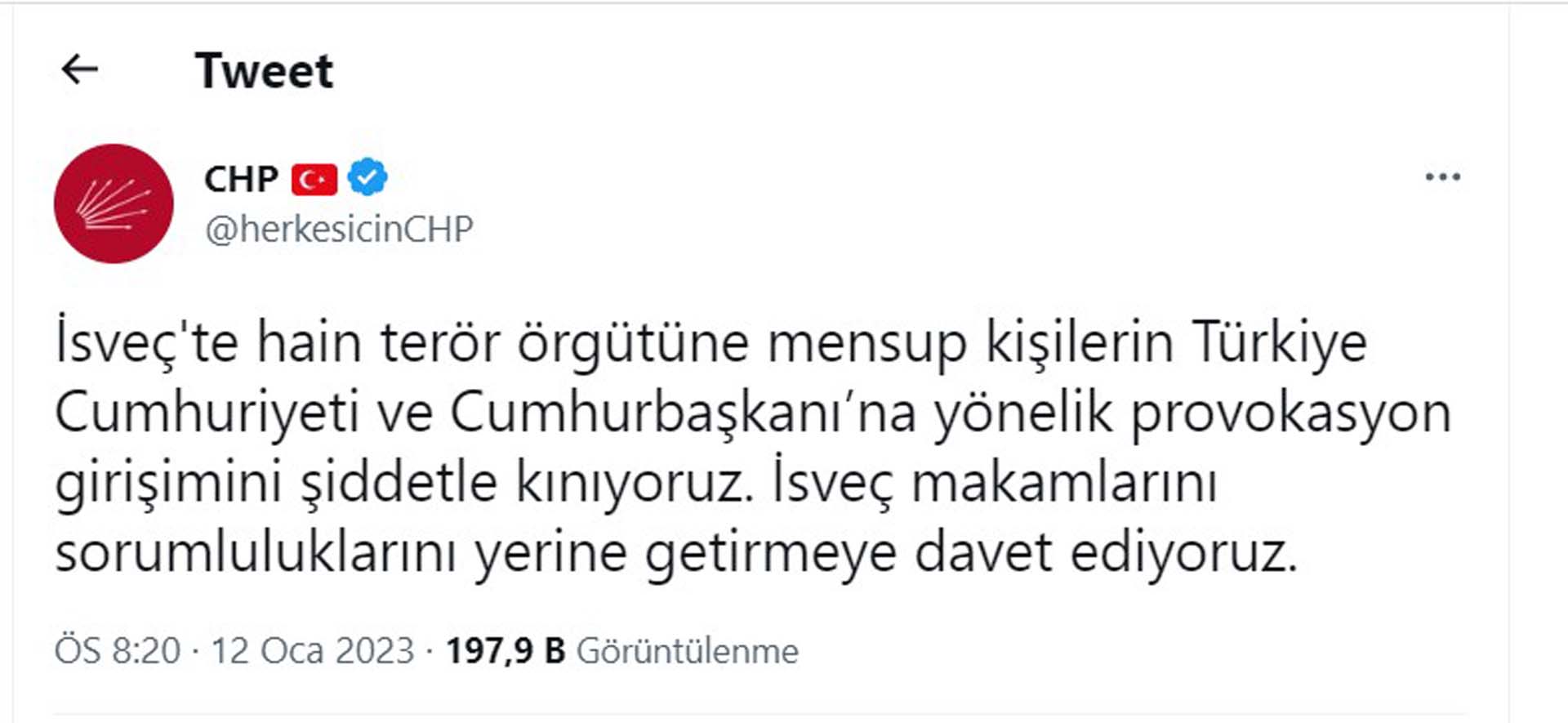 CHP, İsveç'teki provokasyonu kınadı! AK Parti'den açıklama geldi: Ortaya koyduğunuz bu tavrı değerli buluyoruz