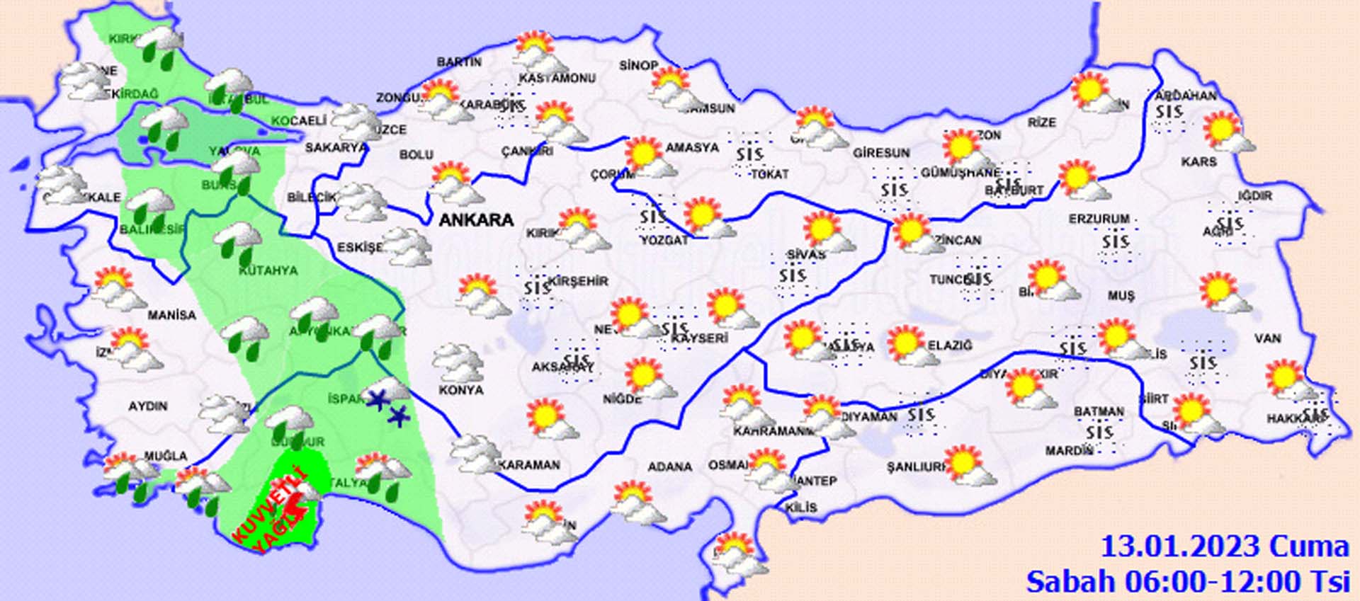 Botunuzu giyin, şemsiyenizi yanınıza alın! Meteoroloji'den kuvvetli ve yer yer şiddetli yağış uyarısı! İşte il il hava durumu