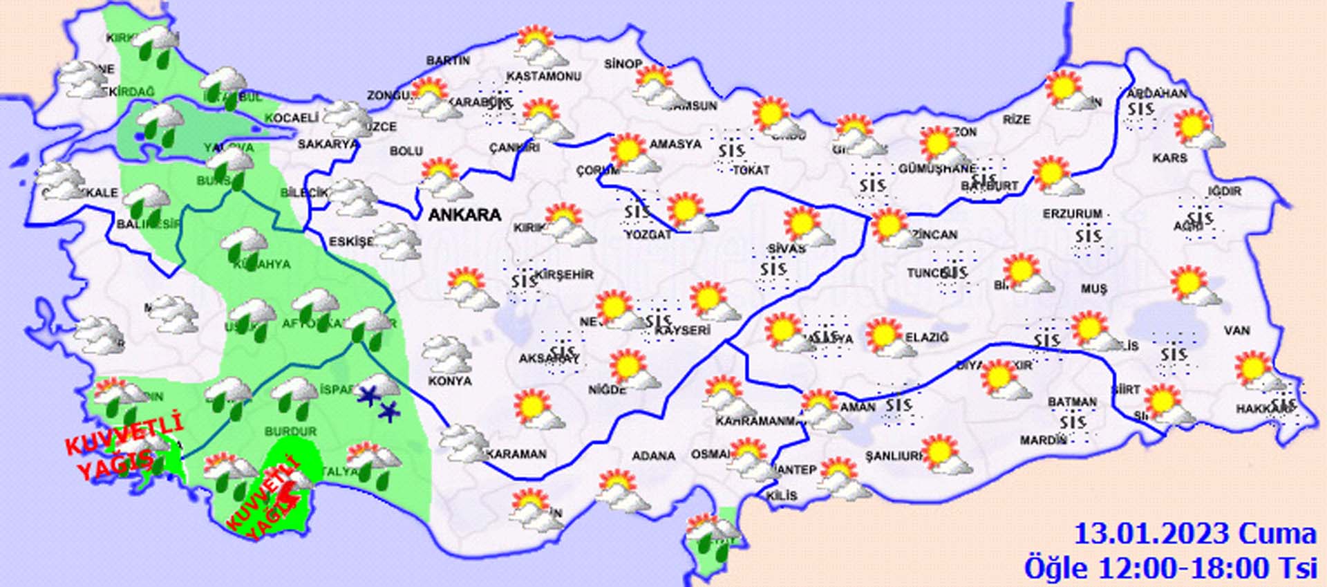 Botunuzu giyin, şemsiyenizi yanınıza alın! Meteoroloji'den kuvvetli ve yer yer şiddetli yağış uyarısı! İşte il il hava durumu