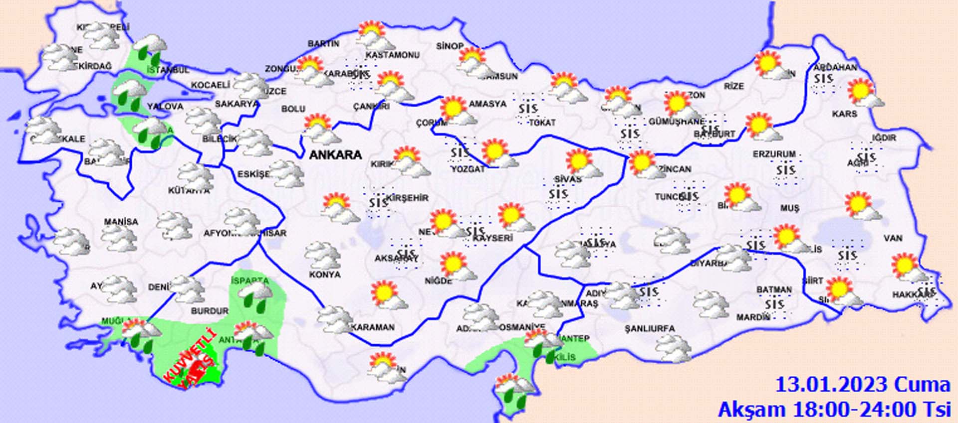 Botunuzu giyin, şemsiyenizi yanınıza alın! Meteoroloji'den kuvvetli ve yer yer şiddetli yağış uyarısı! İşte il il hava durumu