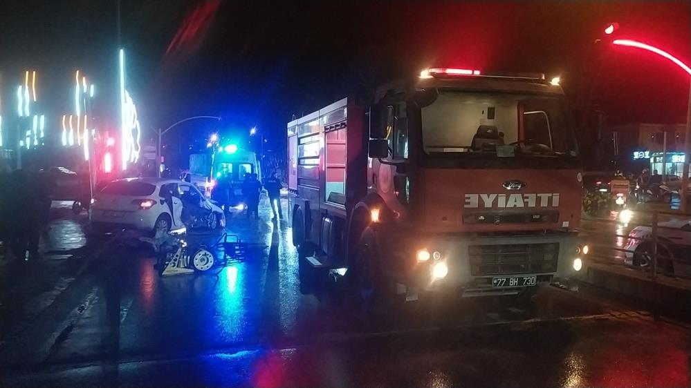 Yalova’da korkutan kaza: Yaralılar var