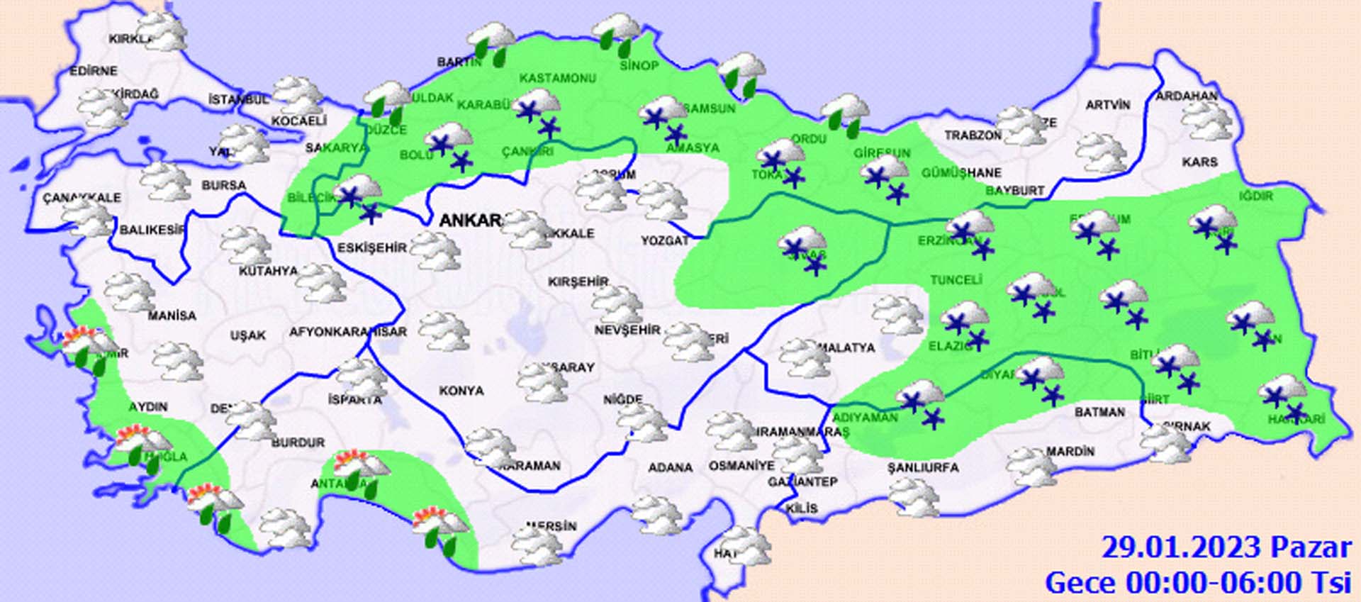 Meteoroloji Genel Müdürlüğü açıkladı: O illerde kar ve yağmur bekleniyor!