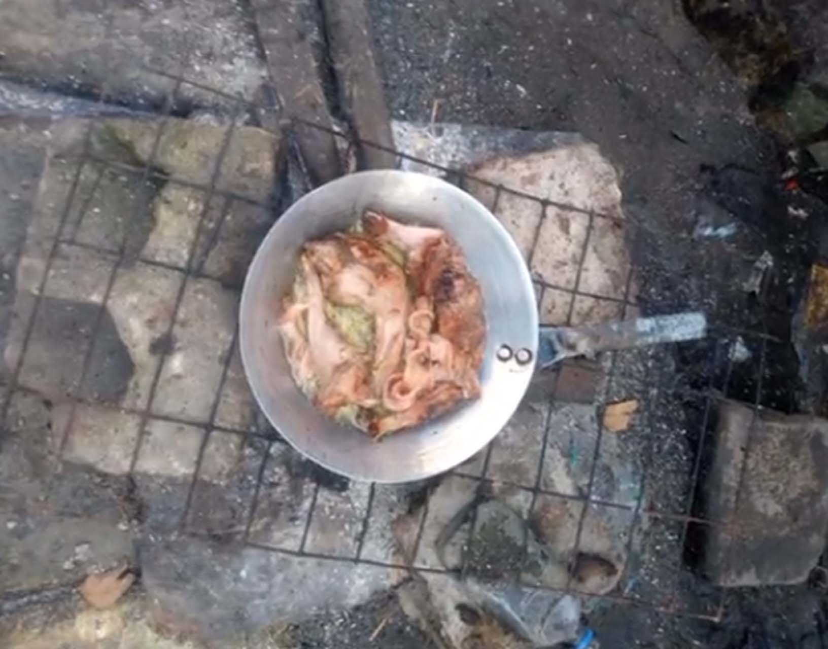 Bunu izlerken mideniz ağzınıza gelecek! TikTok'ta paylaşılan video tepki çekti: Kediyi mangalda pişirip yemek yaptılar! 