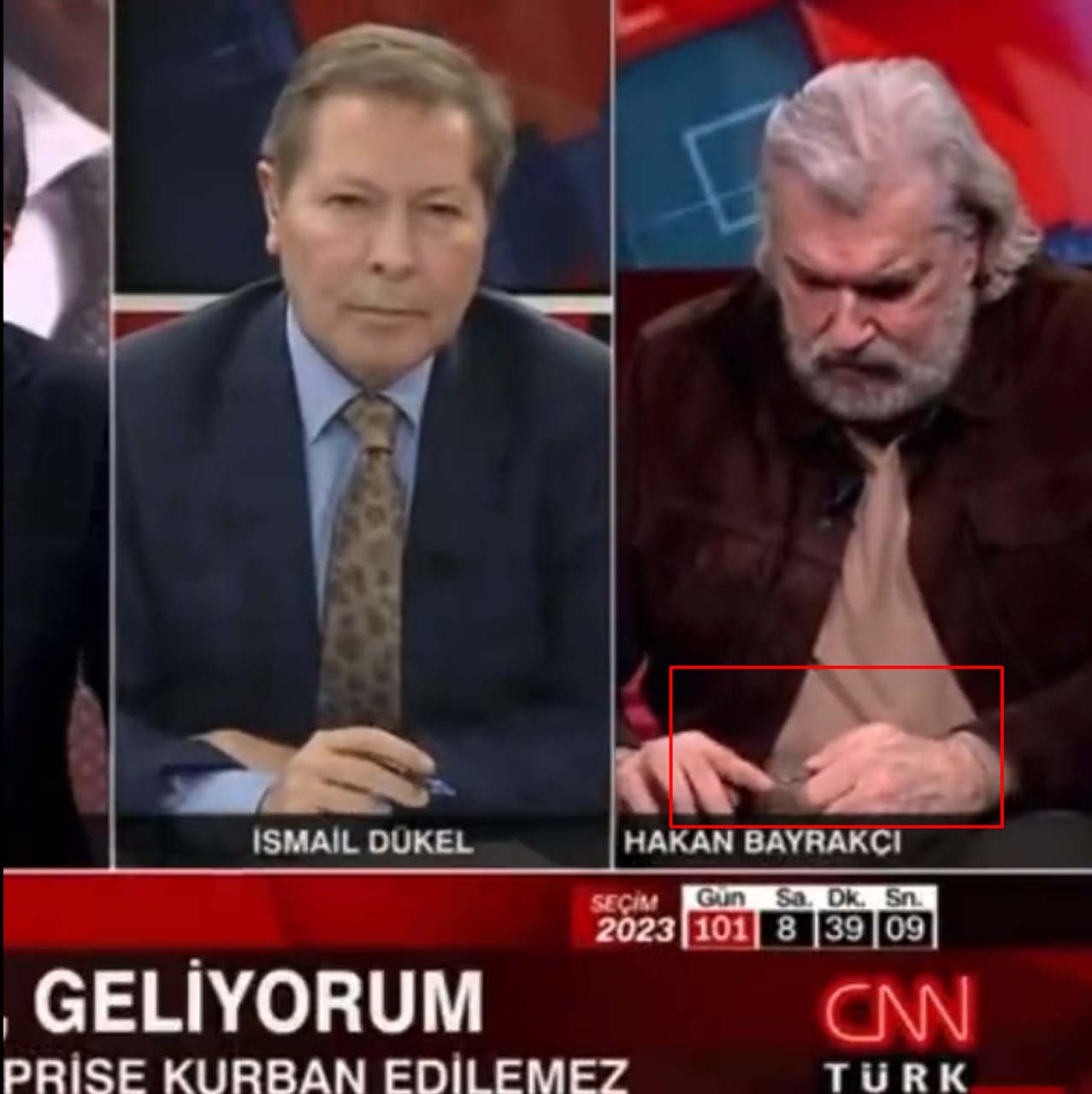 CNN Türk'te ilginç anlar! Canlı yayında tırnaklarını kesmişti! Hakan Bayrakçı'nda açıklama var