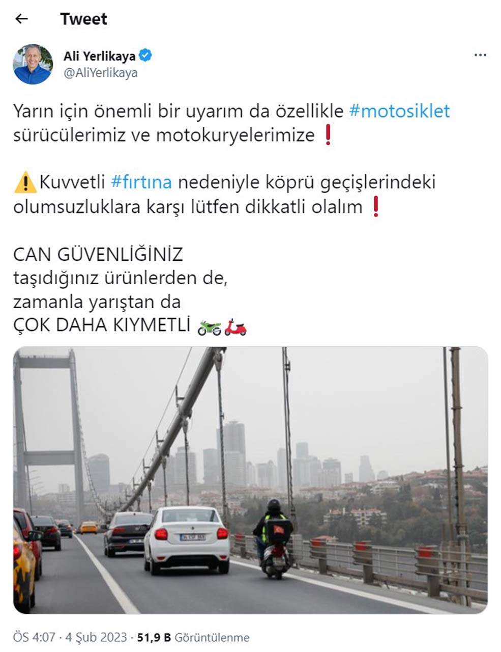 İstanbul Valisi Ali Yerlikaya'da üst üste uyarılar! Karla karışık yağmur, rüzgar ve fırtına geliyor