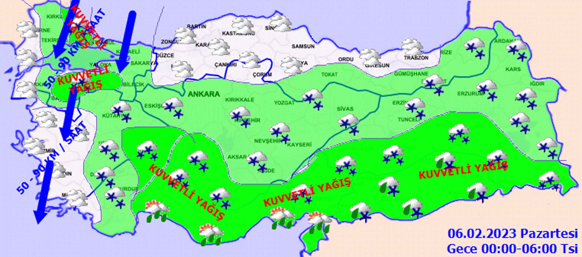 Meteoroloji'den İstanbul ve o iller için yoğun kar yağışı uyarısı! İşte 5 Şubat 2023 Pazar il il hava durumu