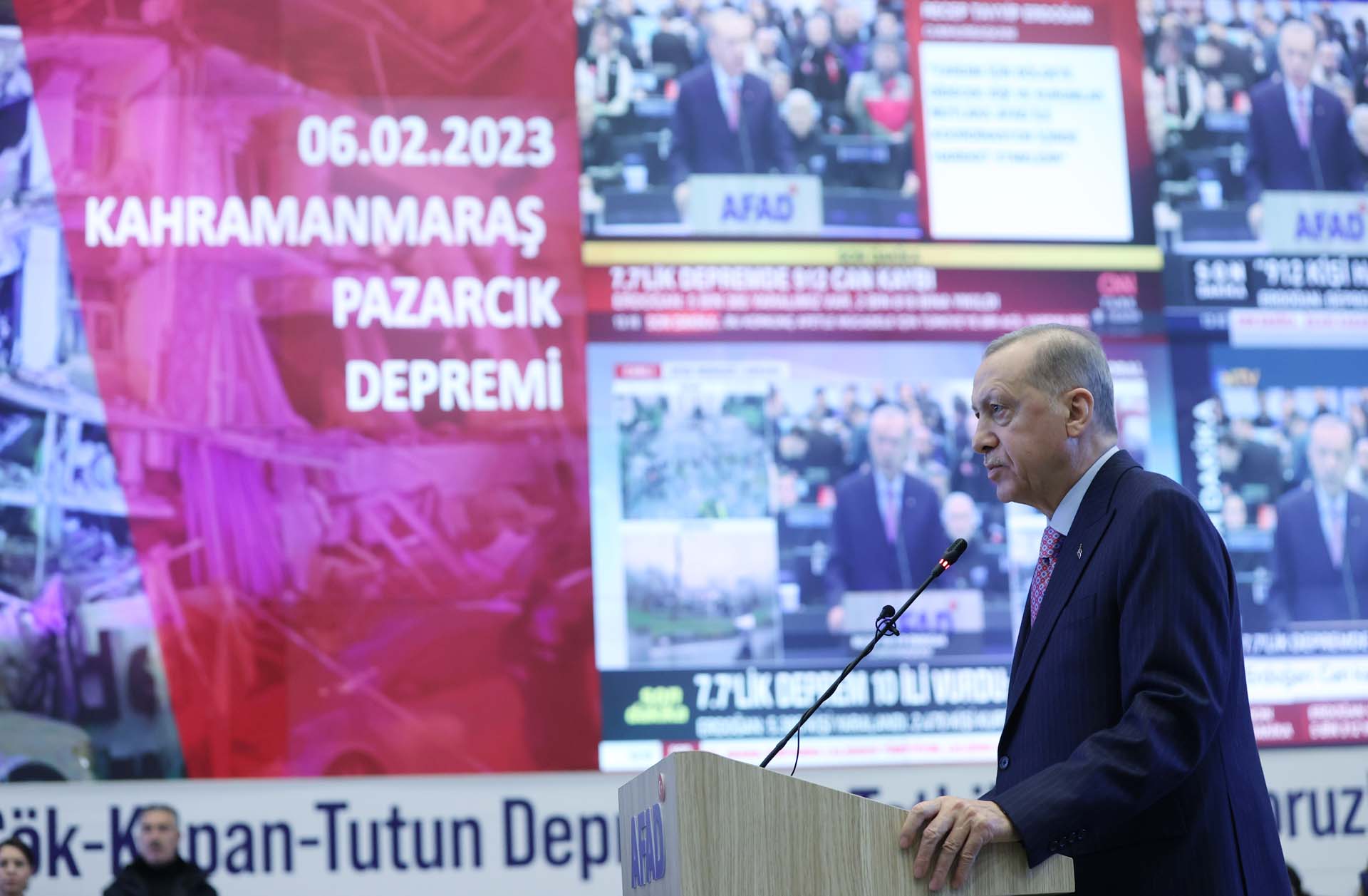 Cumhurbaşkanı Erdoğan, Kahramanmaraş depremine ilişkin konuştu: 912 kişi hayatını kaybetti, 5 bin 385 kişi yaralandı