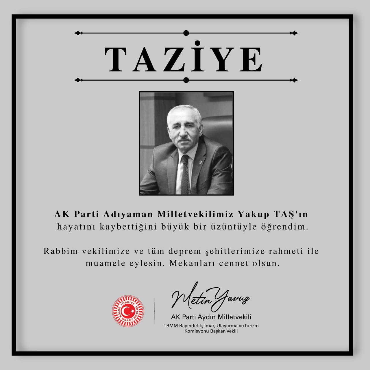 AK Parti Adıyaman Milletvekili Yakup Taş kimdir? Kaç yaşında, nereli? Öldü mü? 