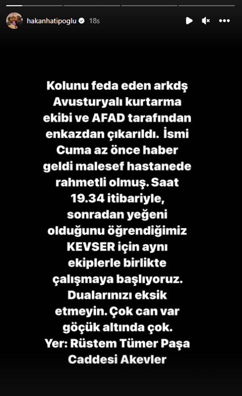 Hatay'da yürekleri yakan olay! Yeğenini kurtarmak için kolunu kestirmişti! Acı haber geldi... 